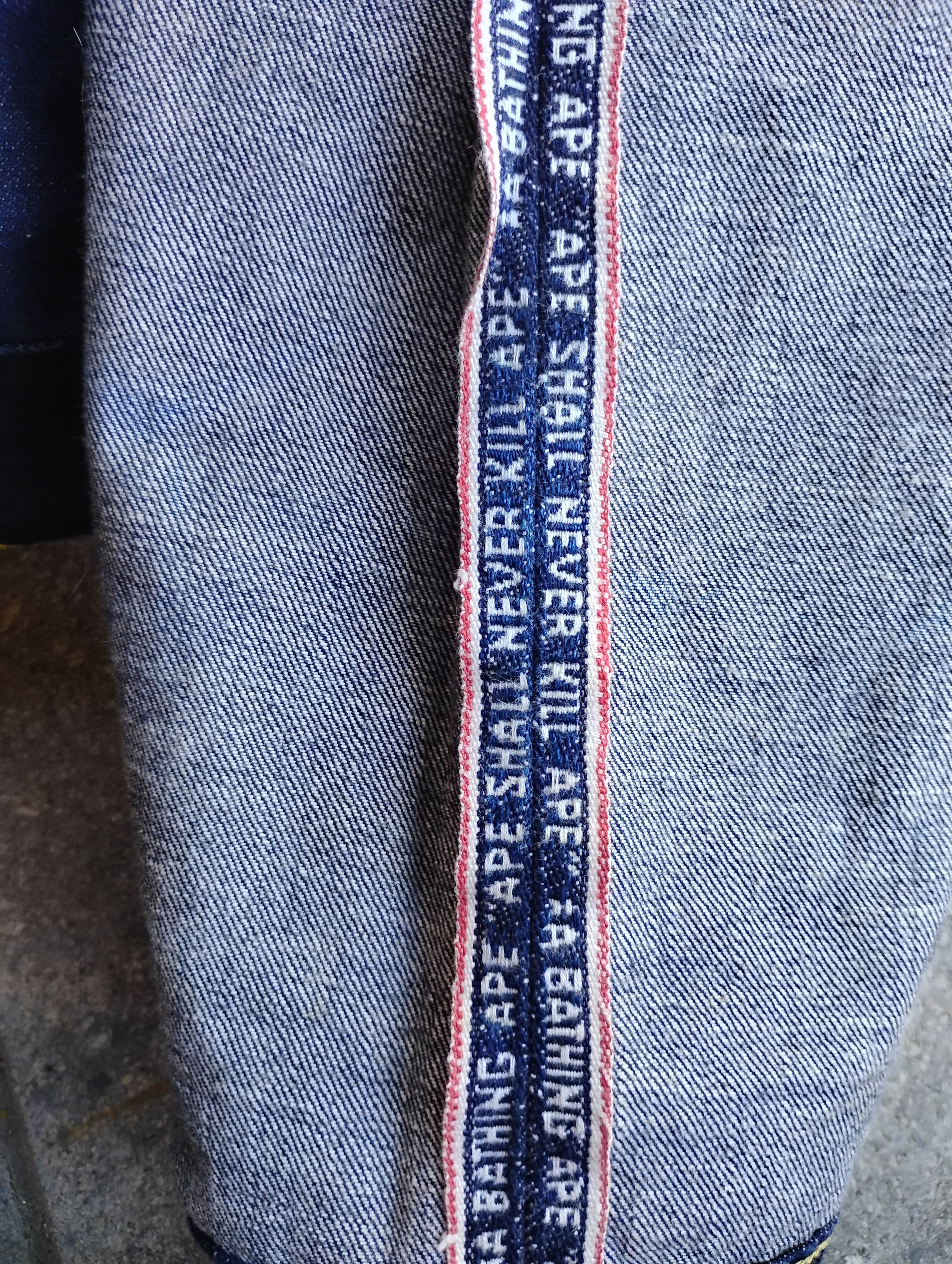 Bape BAPE champion script selvedge jeans Size US 31 - 7 Thumbnail