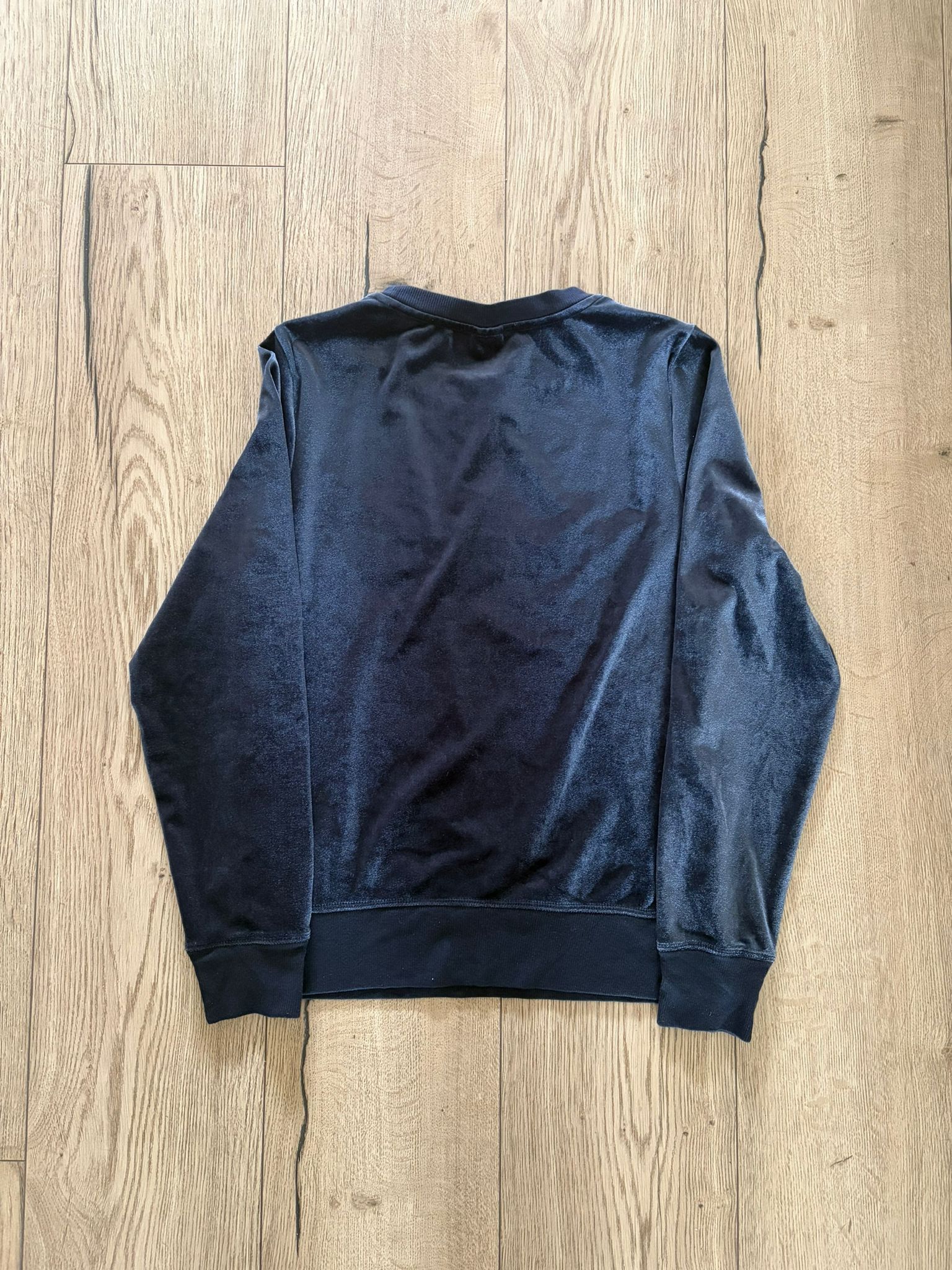 Calvin Klein Calvin Klein Y2K Navy Velvet Crewneck Sweatshirt Tonal Sz XS Size US XS / EU 42 / 0 - 4 Thumbnail