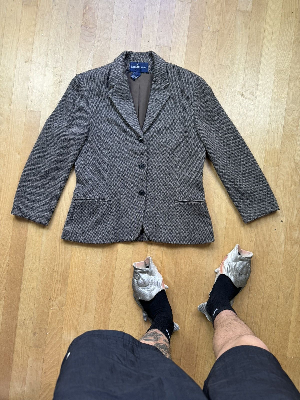 Polo Ralph Lauren × Vintage Vintage Ralph Lauren 90s Corduroy Blazer Jacket Made in Usa Size 38L - 1 Thumbnail