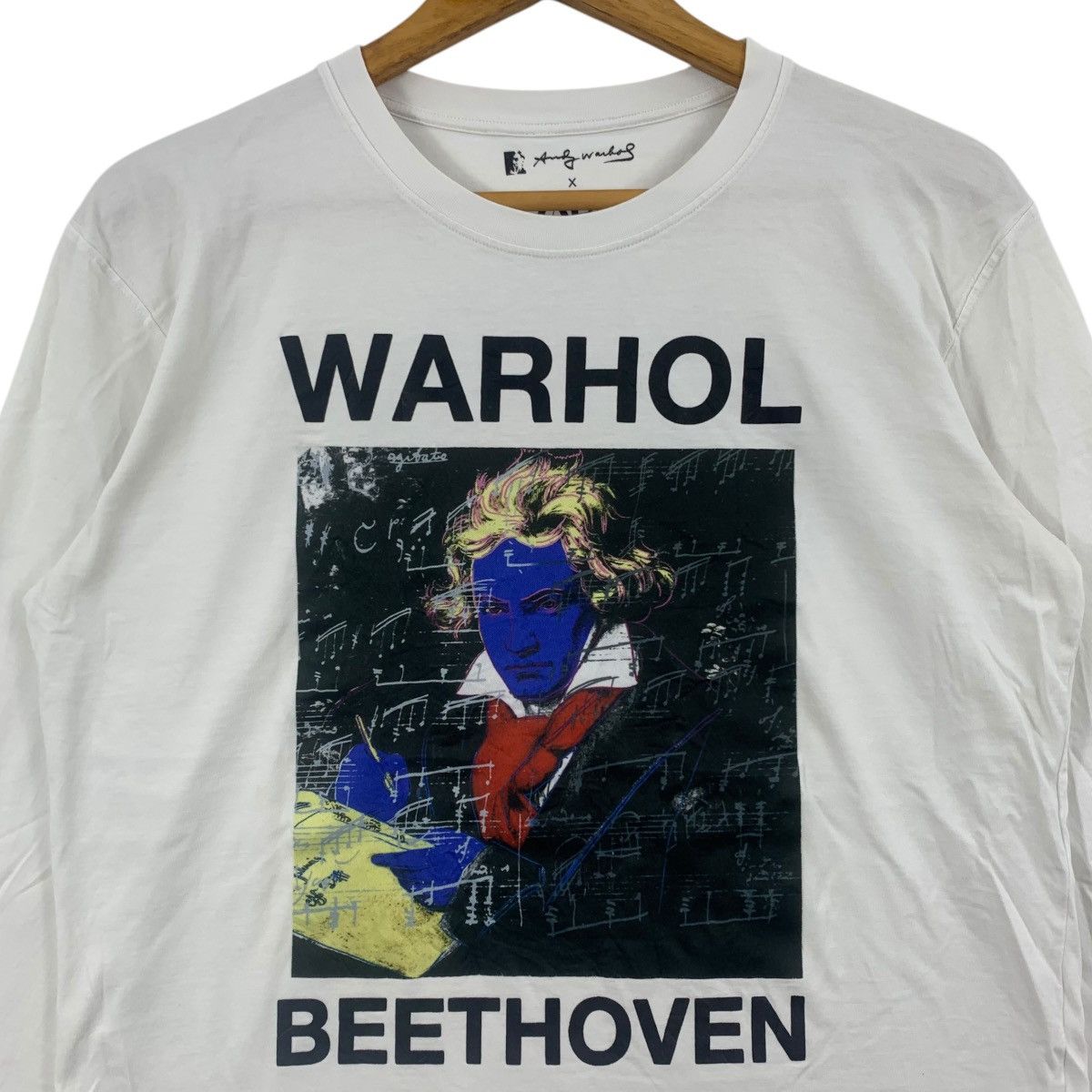 Andy Warhol × Zara ANDY WARHOL x ZARA Beethoven Picture Print White Shirt Size US M / EU 48-50 / 2 - 4 Thumbnail