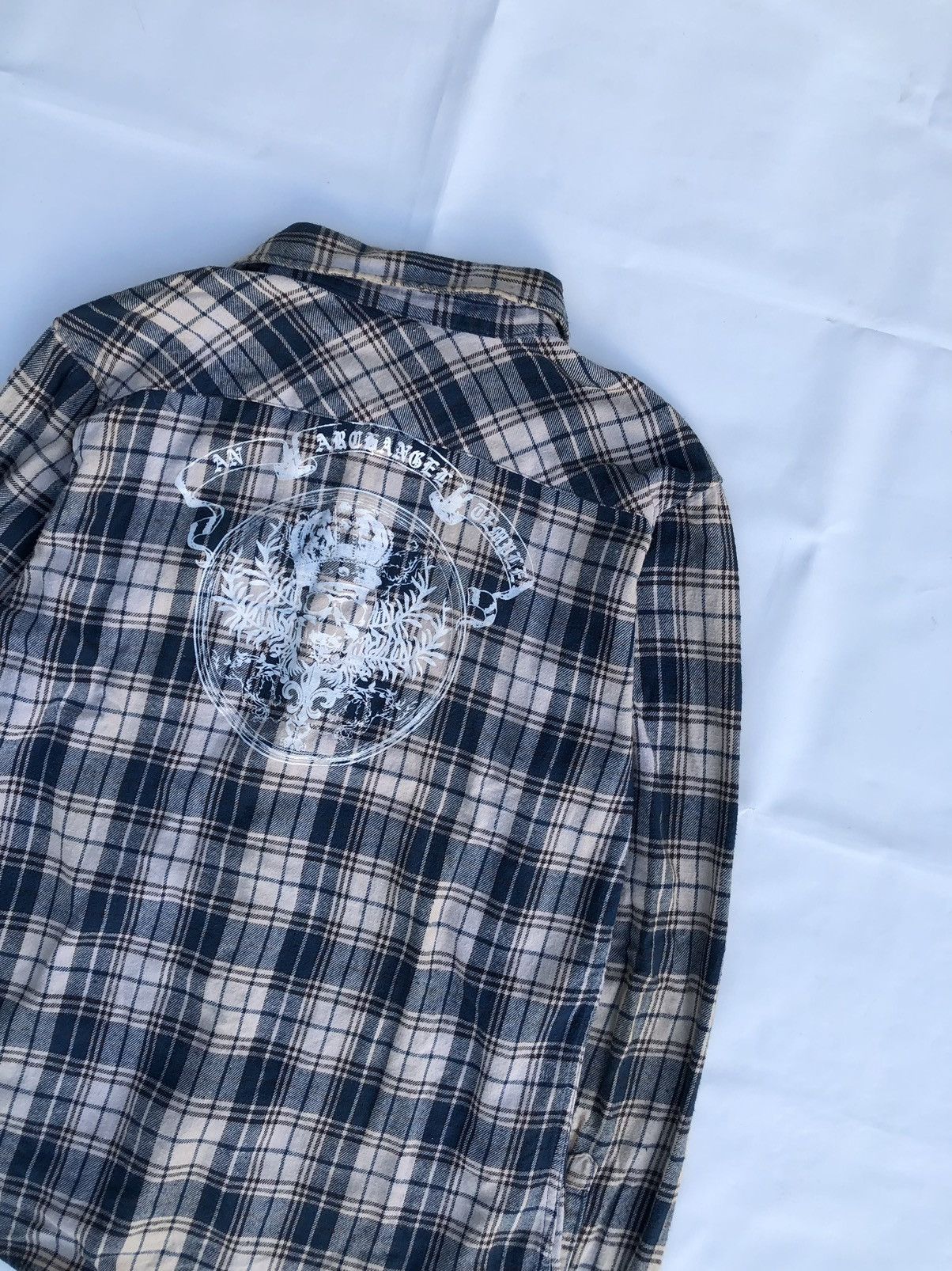 Hysteric Glamour Japanese Poem Skull Tribal Button Down Shirt Size US L / EU 52-54 / 3 - 3 Thumbnail