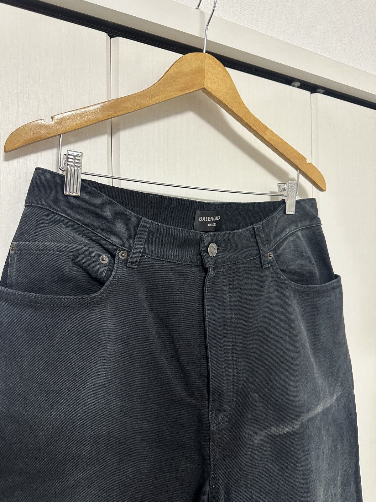 Balenciaga Sunbleached Double Leg Denim - Soft Left Hand Denim Size US 32 / EU 48 - 4 Thumbnail