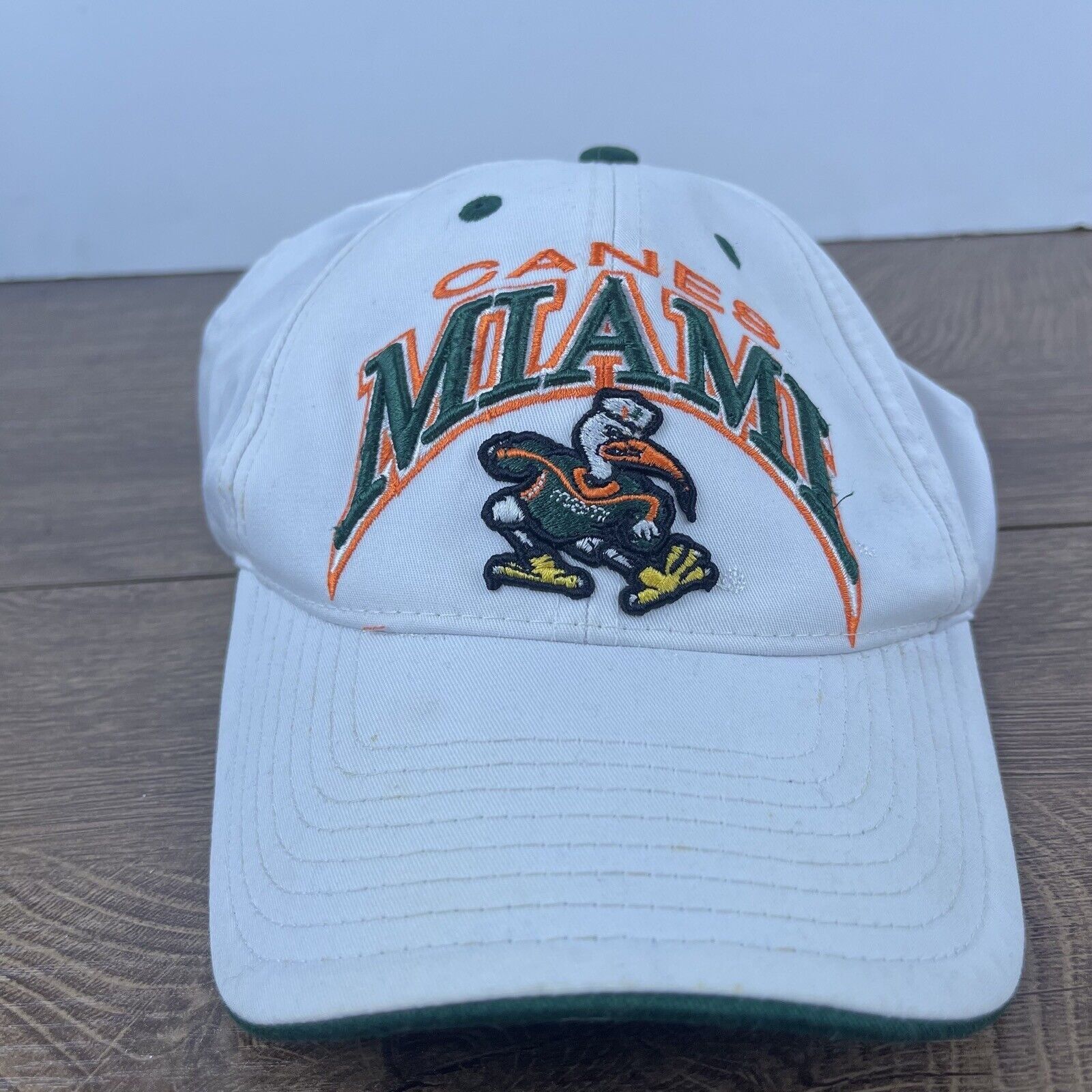 Top Of The World Miami Hurricanes Hat NCAA Adjustable Hat White Adjustable Ha Size ONE SIZE - 1 Thumbnail