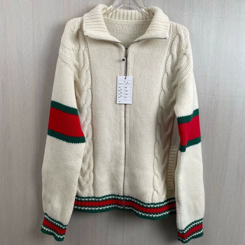 Gucci gucci knit zip-up sweater with stripes-dmc Size US XS / EU 42 / 0 - 1 Thumbnail