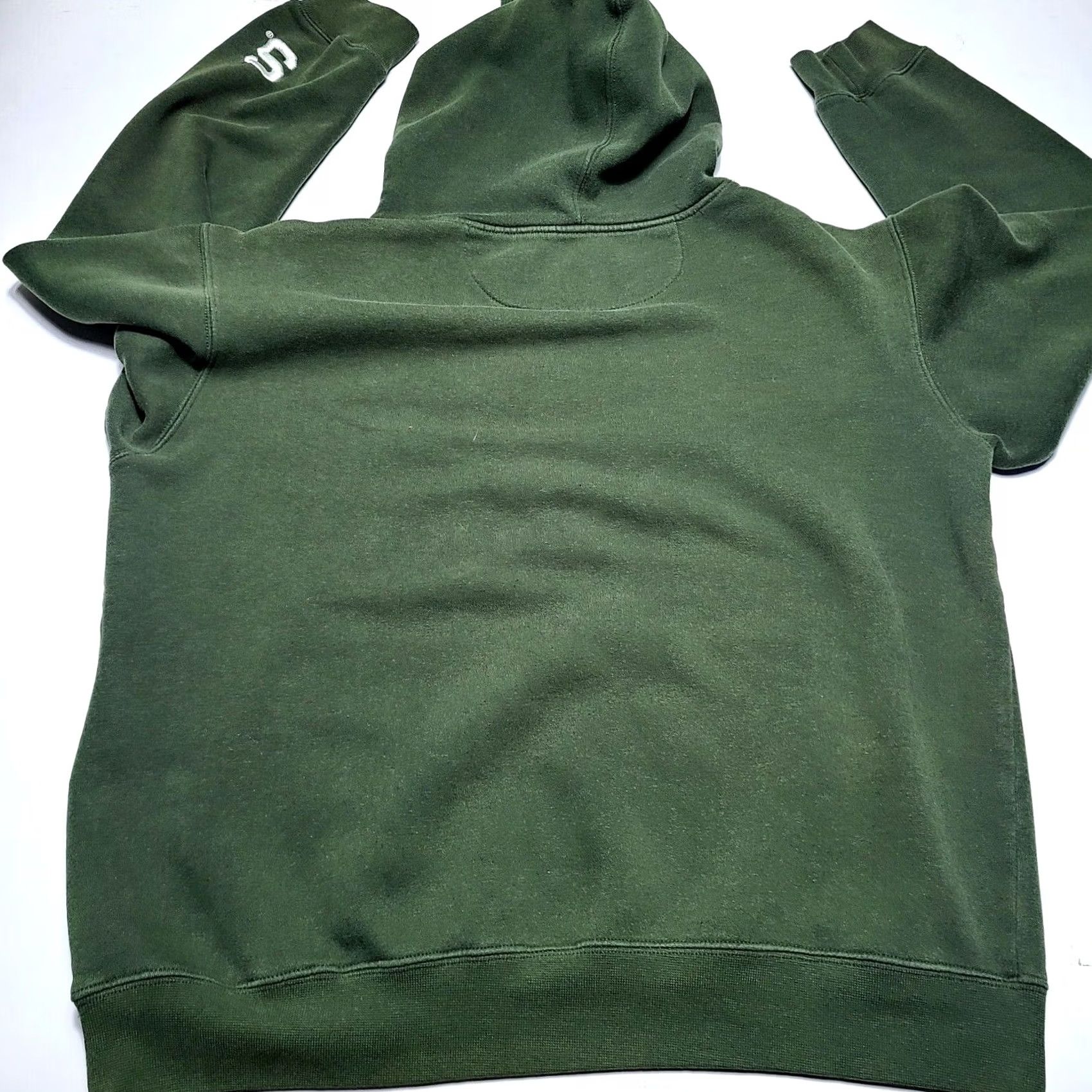 Vintage VINTAGE E5 Michigan State Spartans Hoodie Adult Small Green MSU Faded 90s College University Logo Pullover Long Sleeve Cotton Mens Size US S / EU 44-46 / 1 - 4 Thumbnail