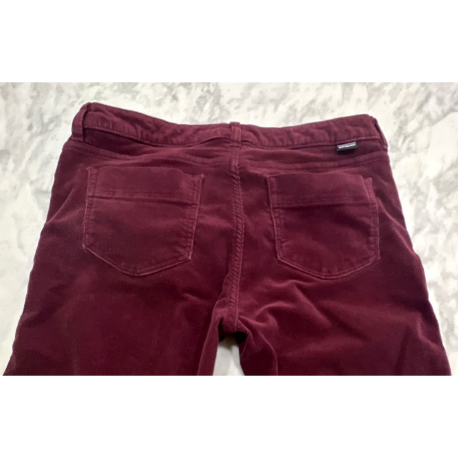 Patagonia Patagonia Pants Women's 29 Corduroy Bootcut Dark Currant Wine Stretch Organic cotton Size 29" - 4 Thumbnail