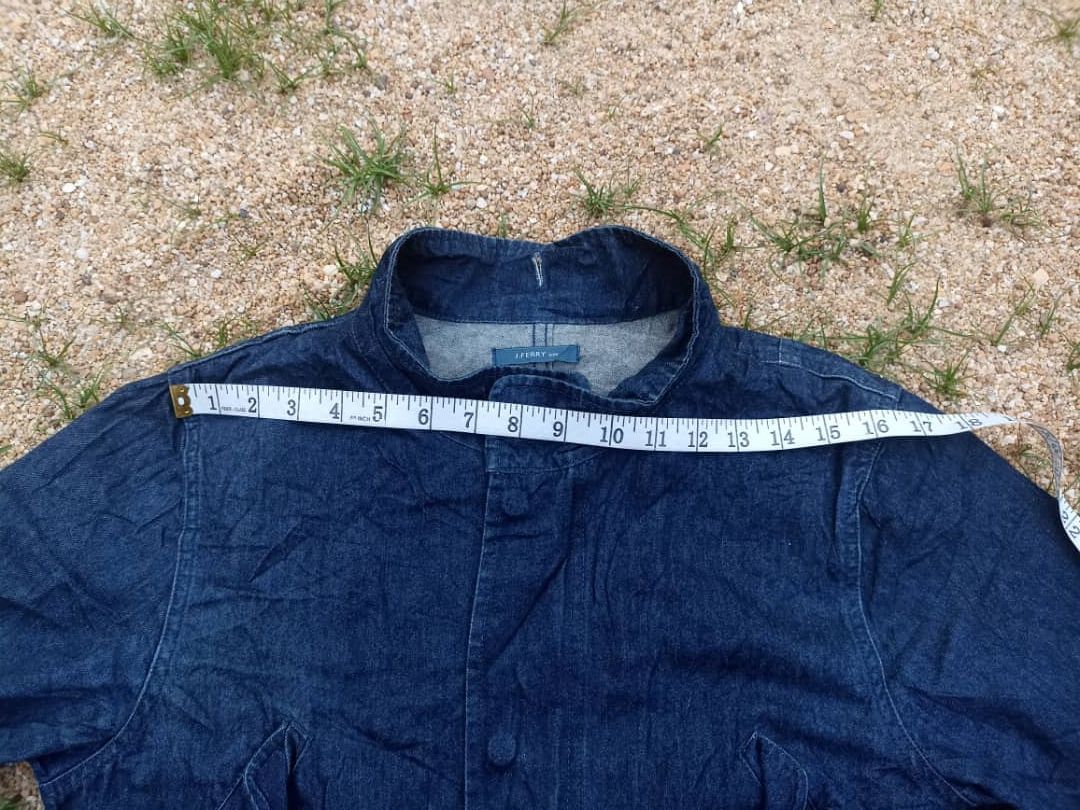 Japanese Brand × Vintage J. JERRY Men Long Denim Jacket Size US M / EU 48-50 / 2 - 16 Thumbnail