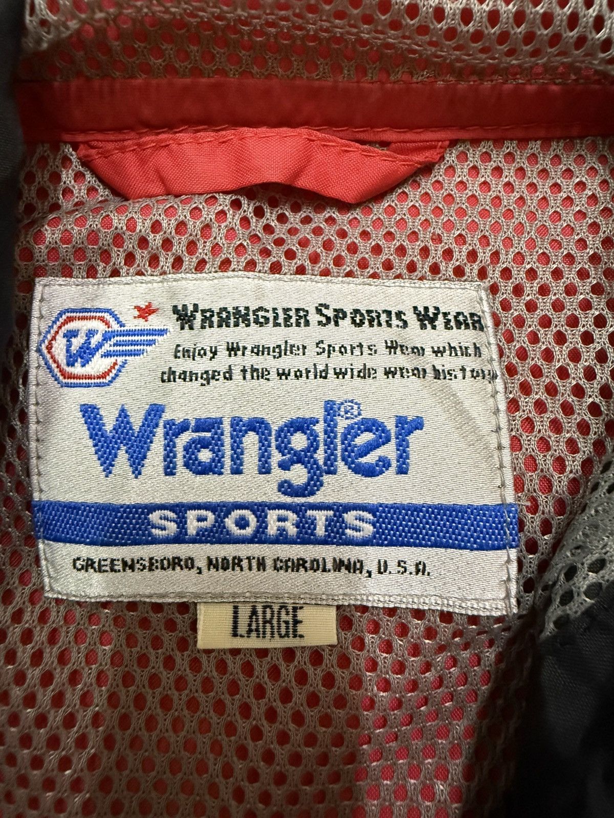 Wrangler VINTAGE 90s WRANGLER SPORTS BIGLOGO HIT COACH WINDBREAKER Size US XL / EU 56 / 4 - 7 Thumbnail