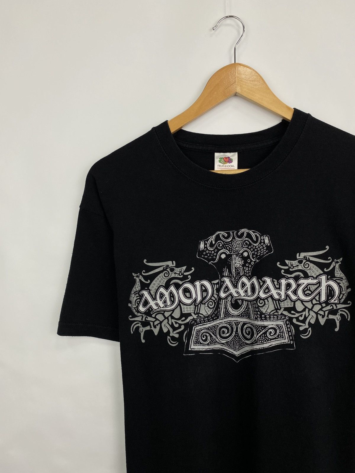 Band Tees Vintage Amon Amarth Sweden Black Metal T-Shirt Rare Retro Size US M / EU 48-50 / 2 - 2 Thumbnail