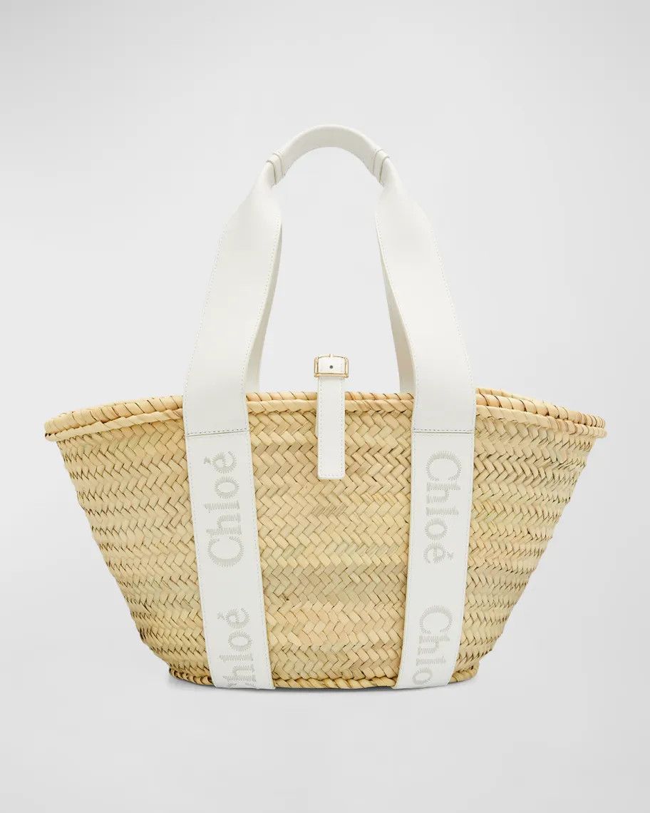 Chloe o1loc1c1024 Size: OS / Chloe Medium Bucket in White/Beige Size ONE SIZE - 1 Thumbnail