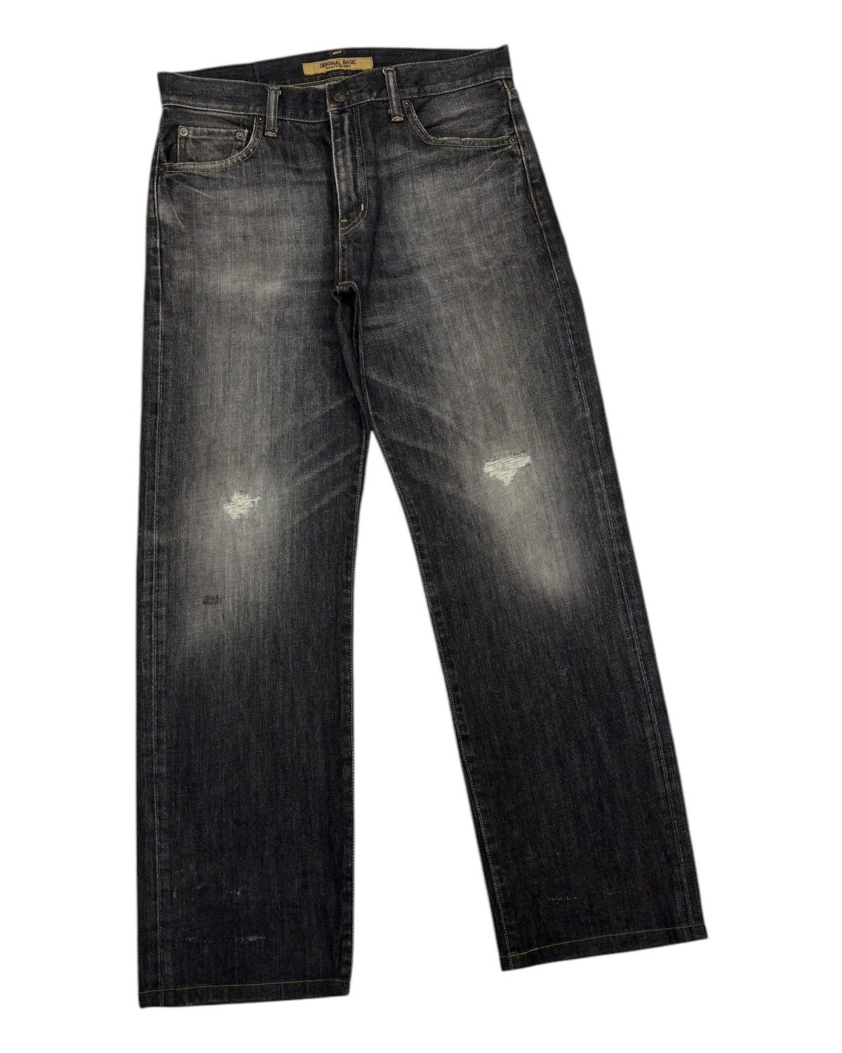 Undercover × Uniqlo Vintage Japanese Faded Black S-003 Uniqlo Distressed Denim Size US 33 - 3 Thumbnail