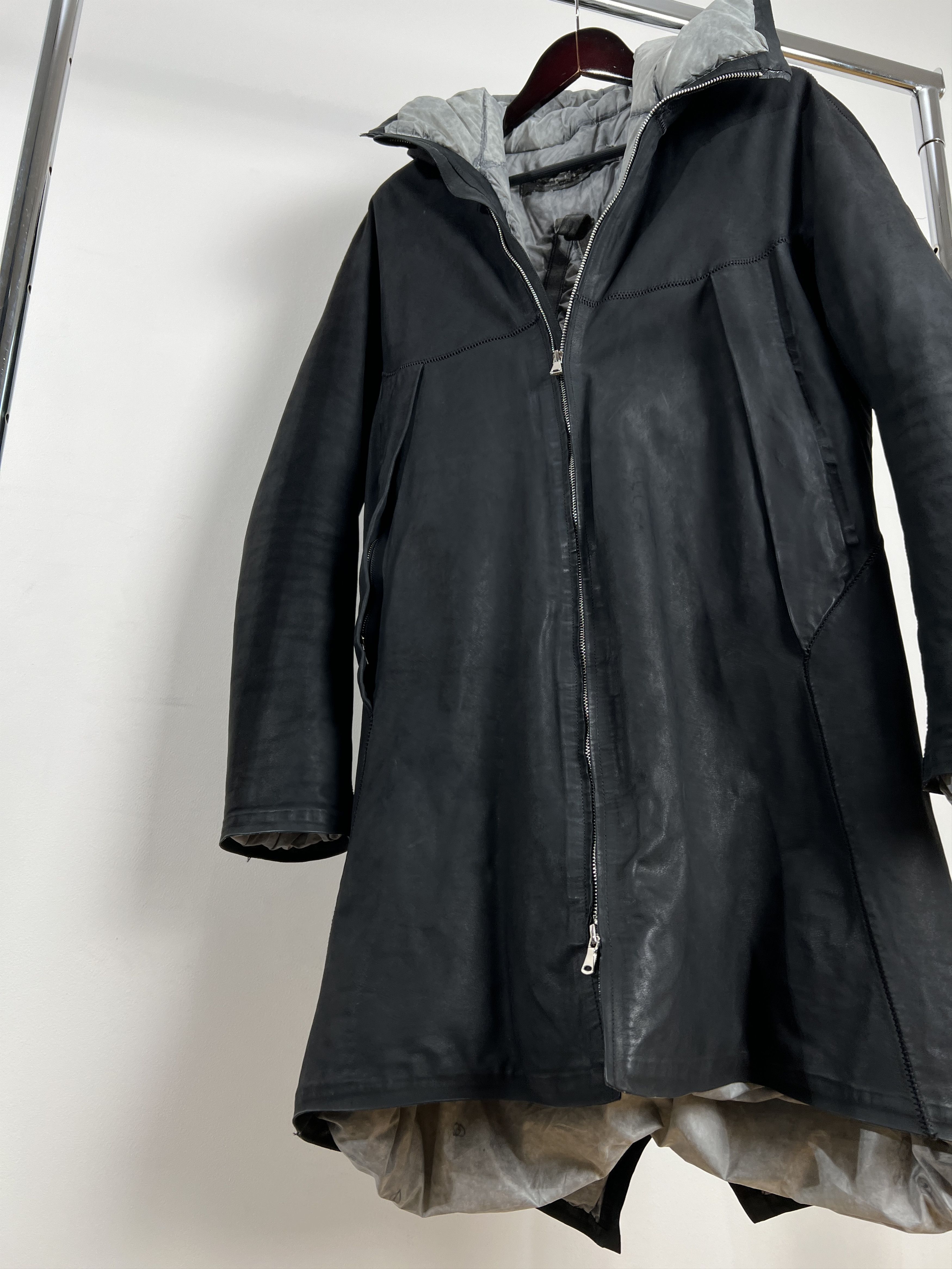 Isaac Sellam Experience ISAAC SELLAM EXPERIENCE LEATHER LONG JACKET Size XXL / US 16-18 / IT 52-54 - 7 Thumbnail