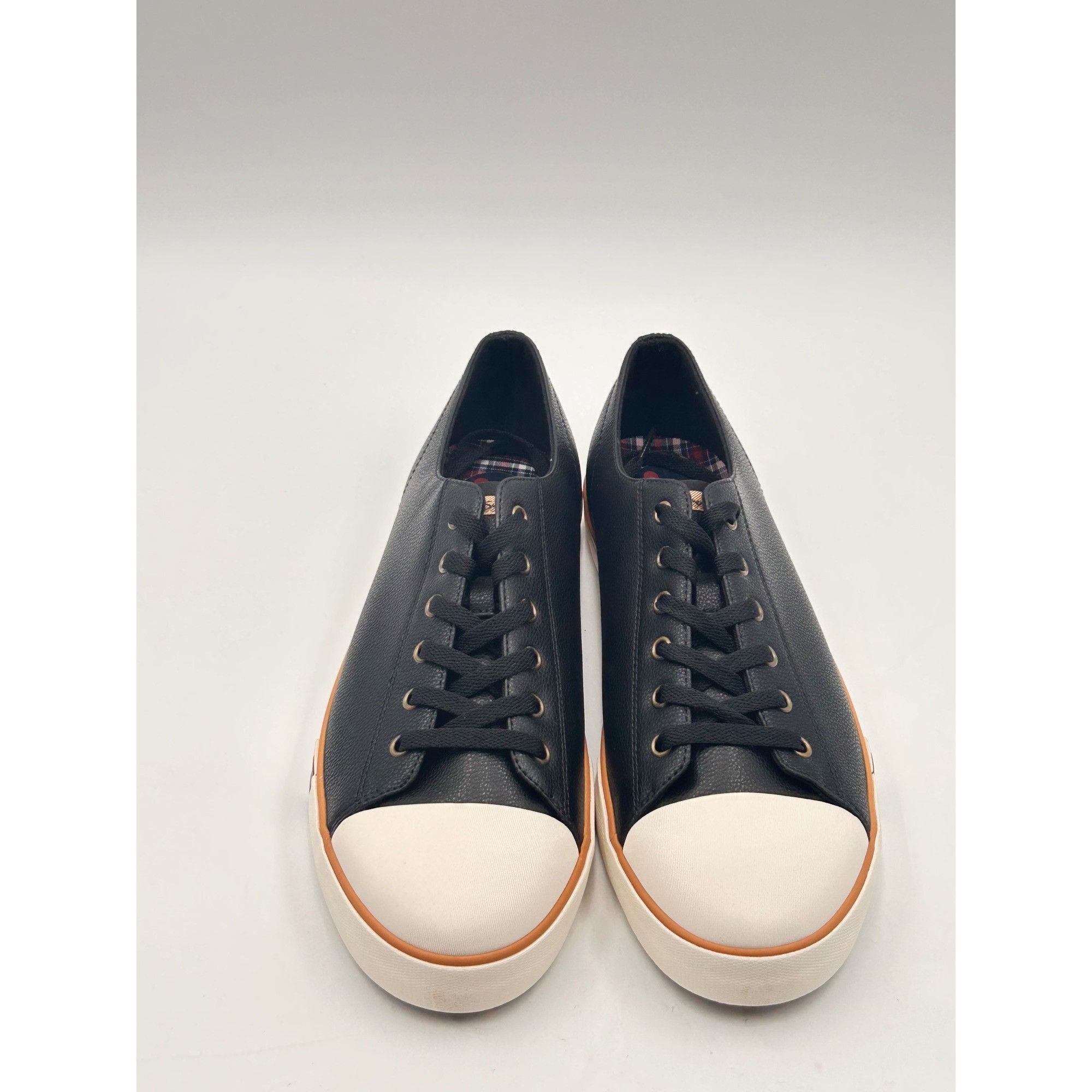 Ben Sherman Ben Sherman Black Leather Low Top Sneakers Men Lace Up Casua Size US 10.5 / EU 43-44 - 1 Thumbnail