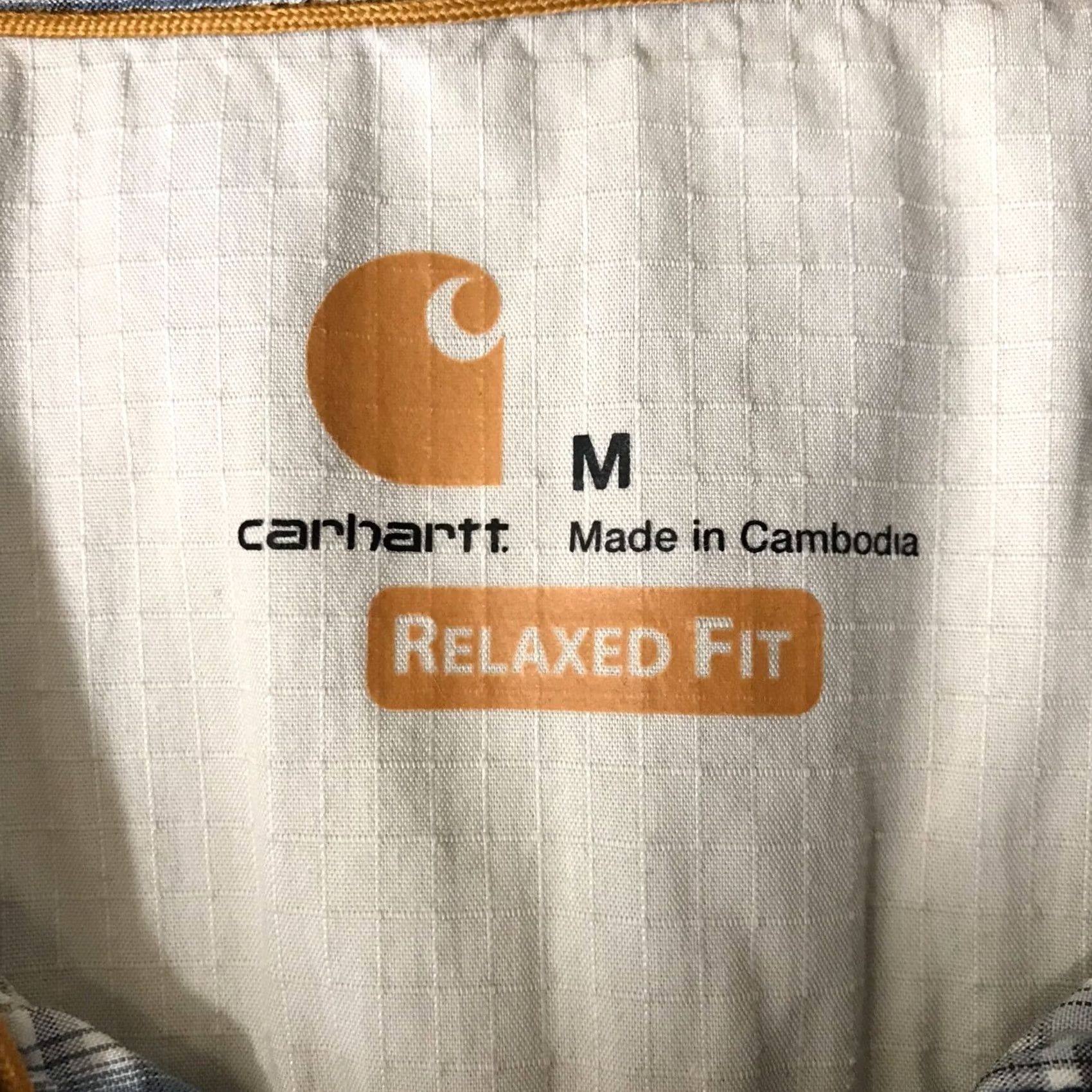 Carhartt CARHARTT Mens Medium Blue Plaid Short Sleeve Button Up Collared Shirt Size US M / EU 48-50 / 2 - 6 Thumbnail