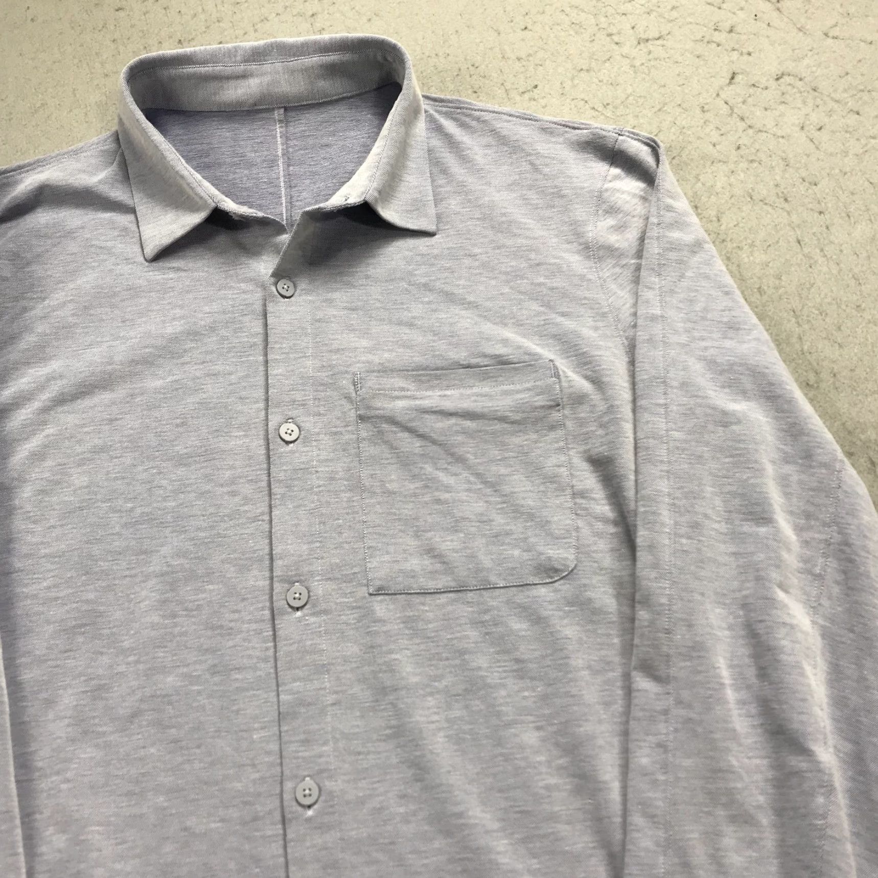 Lululemon Lululemon Shirt Mens Large Blue Cotton Blend Poplin Casual Button Size US L / EU 52-54 / 3 - 3 Thumbnail