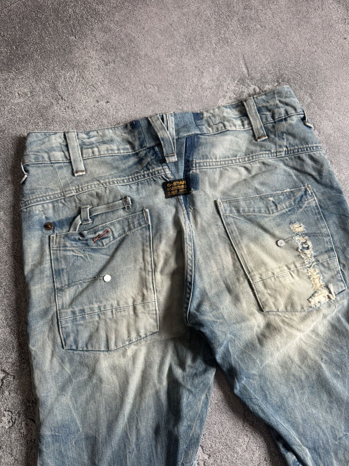 G-Star G star raw 27/32 jail loose tapered shiro denim jeans 3D y2k Size US 27 - 3 Thumbnail