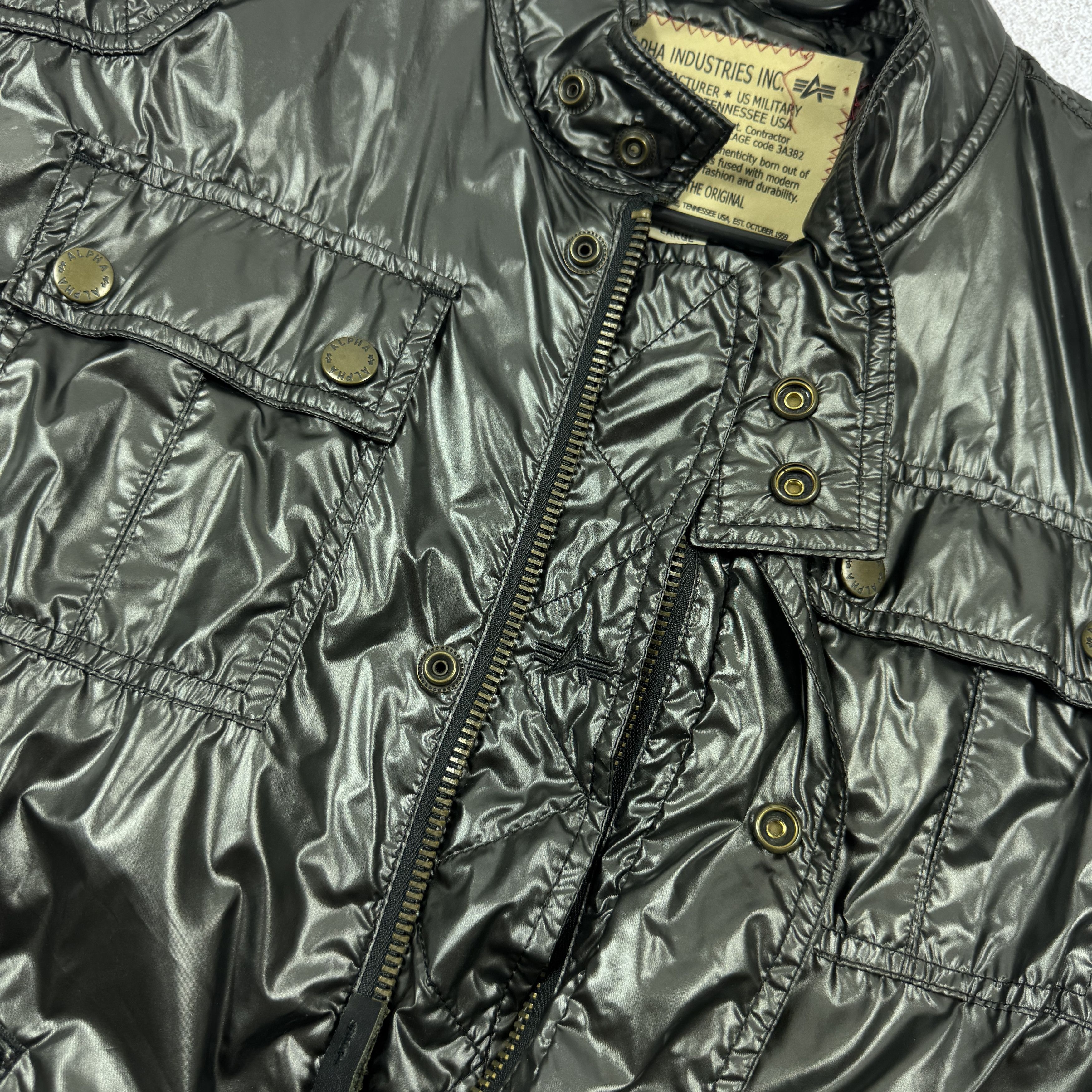 Alpha Industries Men`s Alpha Industries Riders Knoxville Nylon Jacket Size L Size US L / EU 52-54 / 3 - 8 Thumbnail
