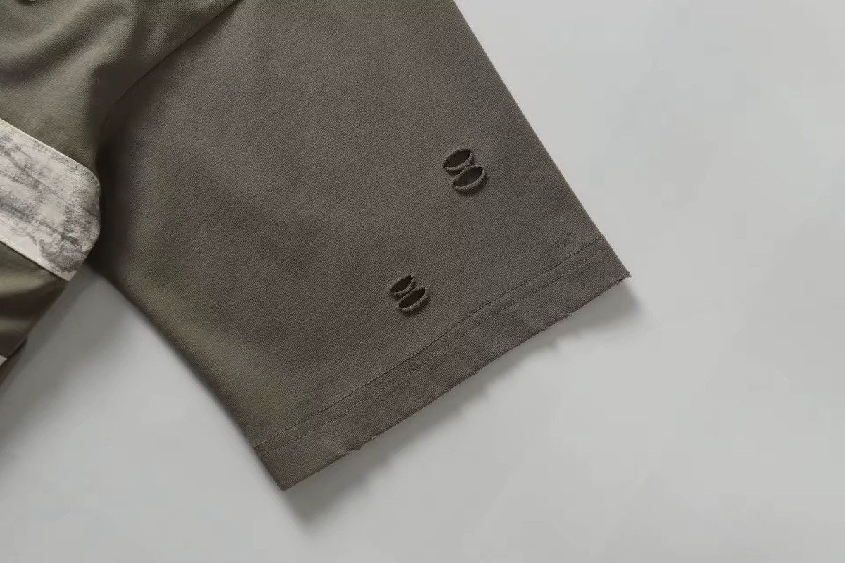 Vintage Washed Holes Vintage Retro Style Splicing T Shirt Size US M / EU 48-50 / 2 - 3 Thumbnail
