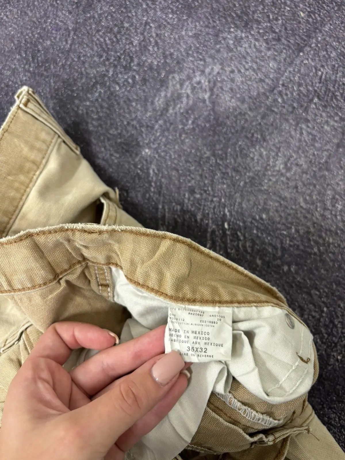 Dickies × Vintage Vintage Dickies Skate Faded Cream Hype Baggy Pants Size US 36 / EU 52 - 13 Thumbnail