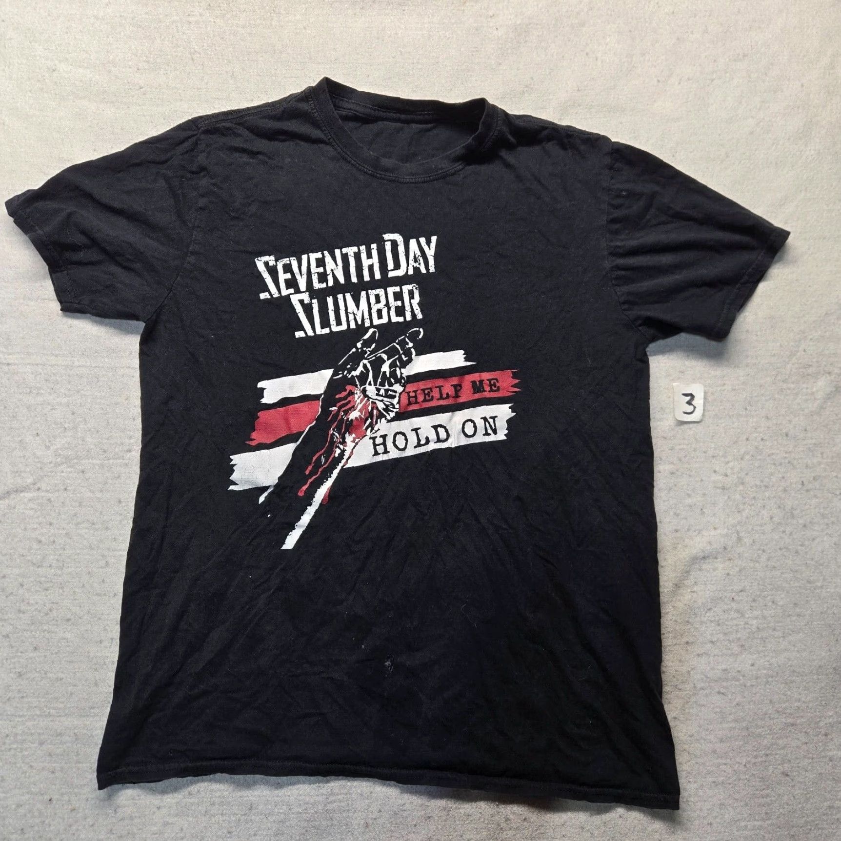 Vintage Seventh Day Slumber Tee Shirt Black Adult XL Shirt Men XL Black T-Shirt Band Merch 2000s Concert? Size US XL / EU 56 / 4 - 2 Thumbnail