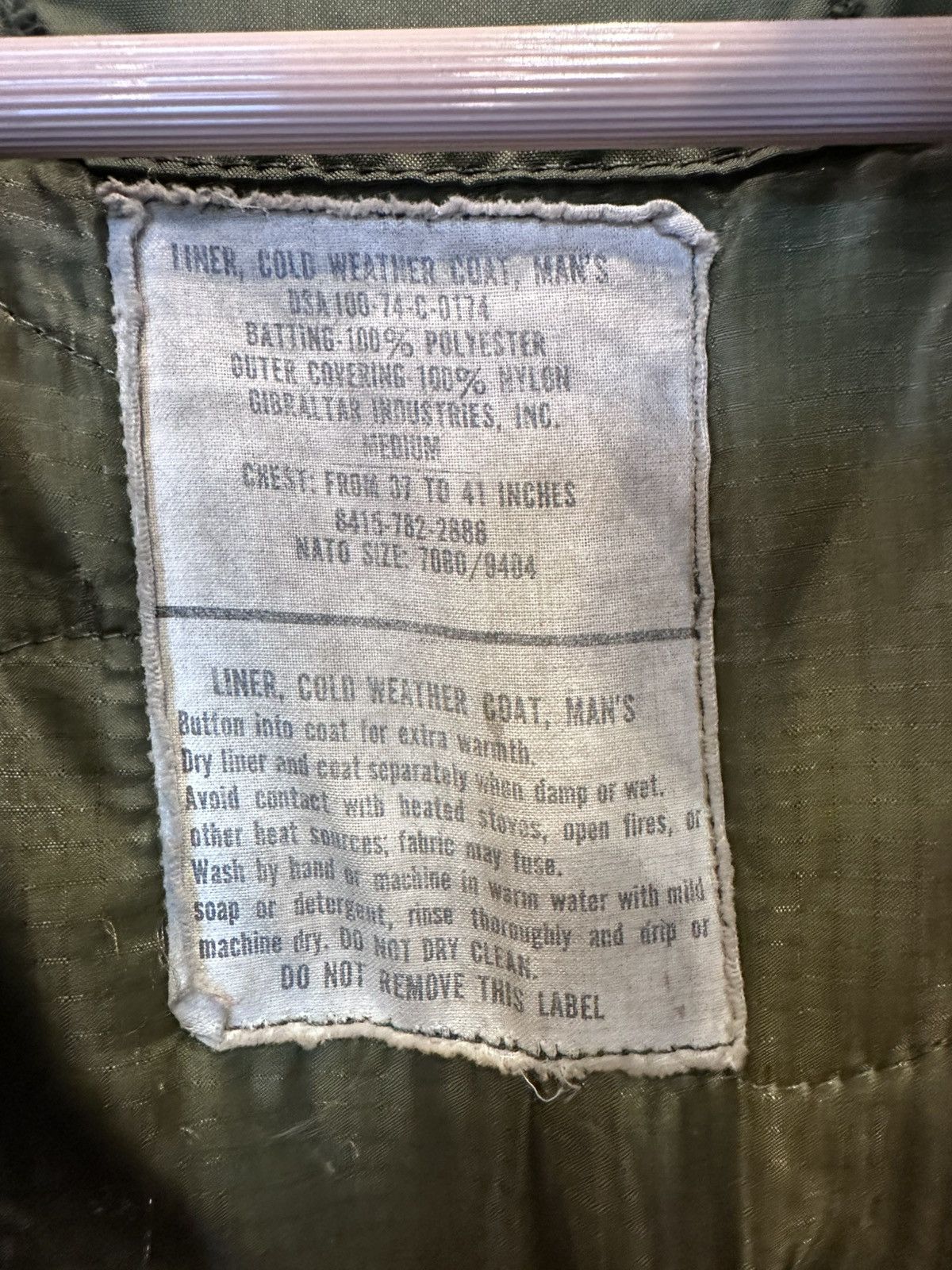 Other 1984 Authentic Vintage M-65 Field Jacket Size US M / EU 48-50 / 2 - 17 Thumbnail