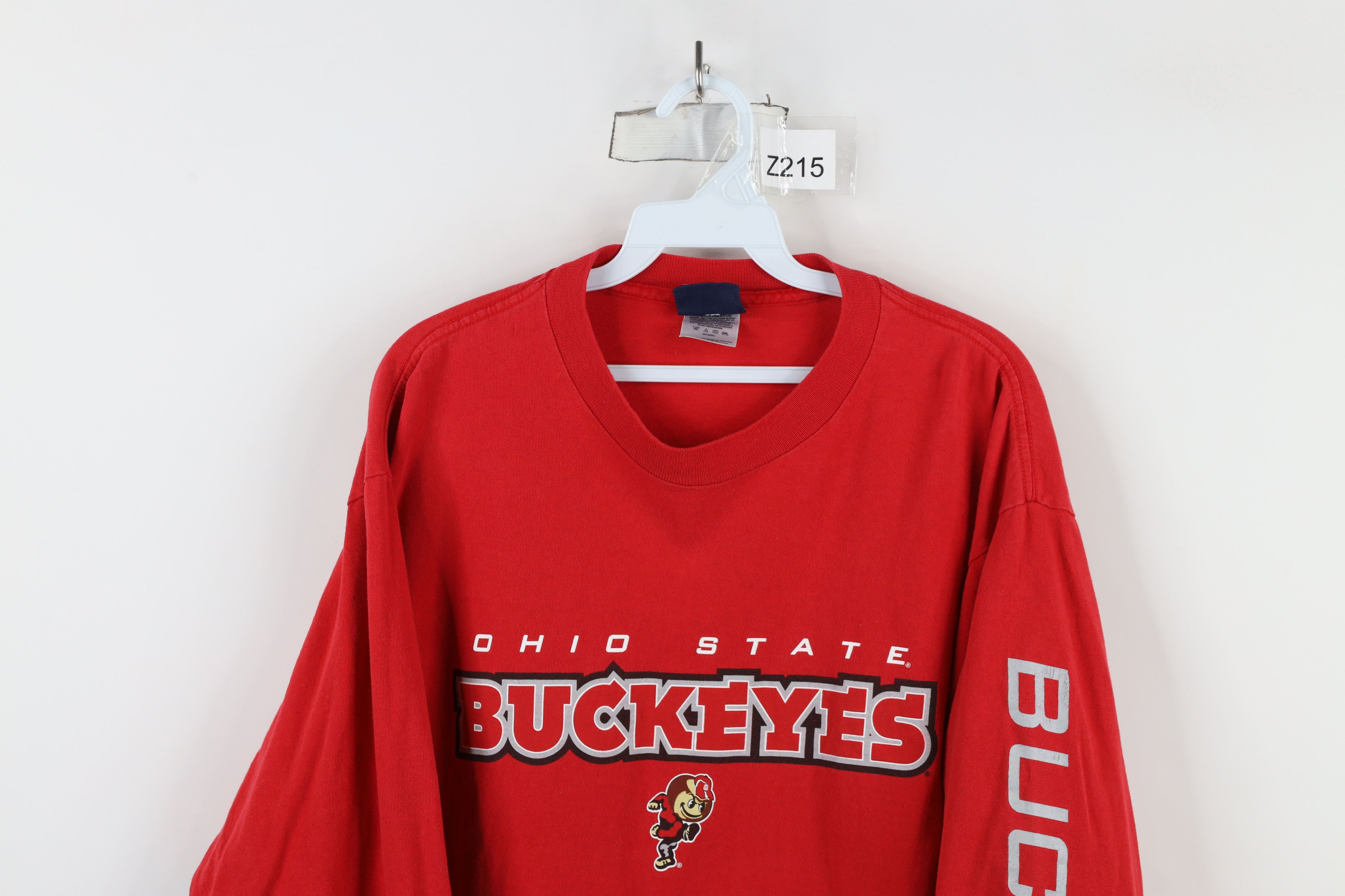 Vintage Vintage 90s Ohio State University Long Sleeve T-Shirt Red Size US L / EU 52-54 / 3 - 2 Thumbnail