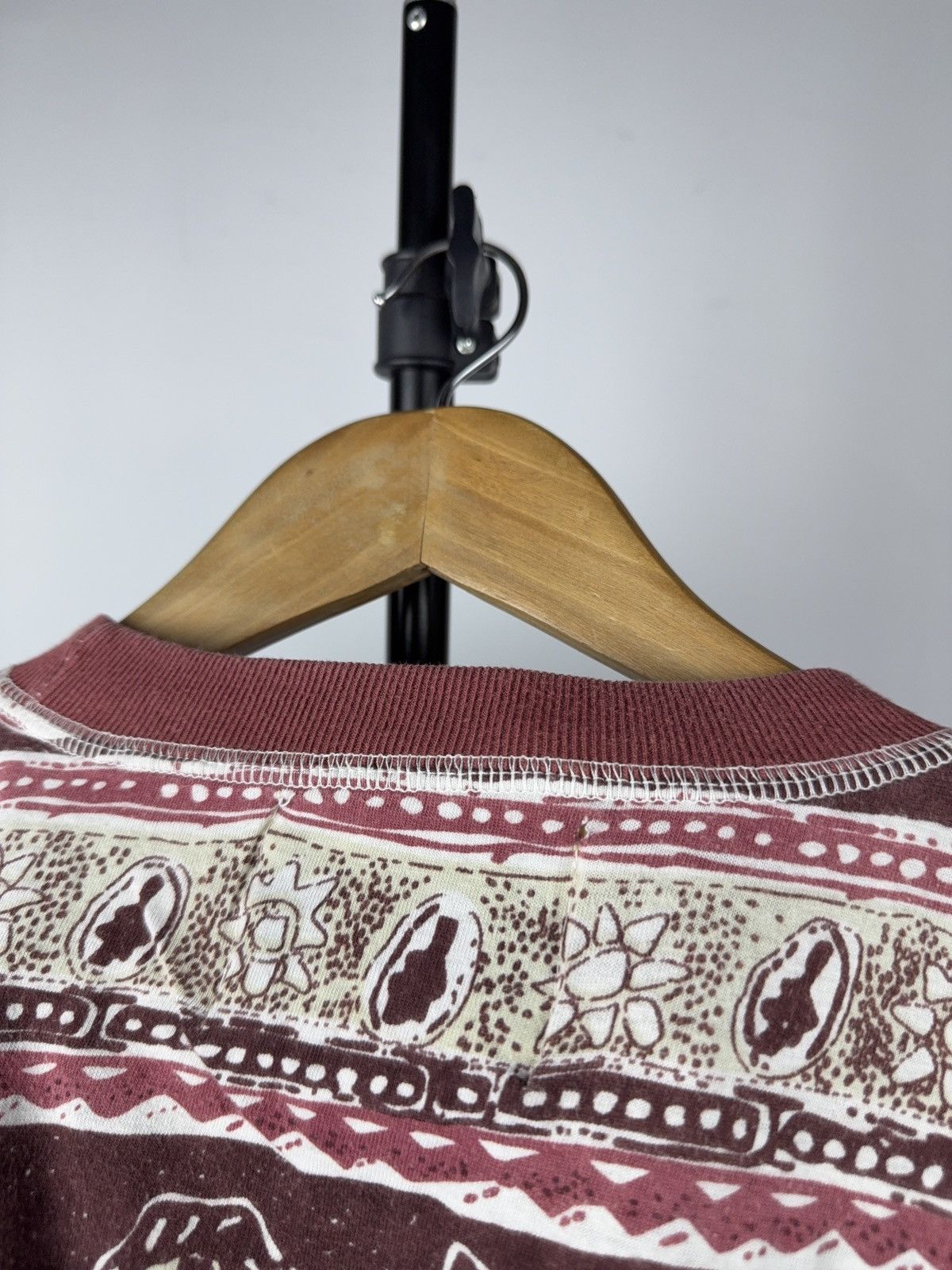 Japanese Brand Vintage 90s Tribal Ethnic All Over Print Cottontown Y2K Tee Size US S / EU 44-46 / 1 - 9 Thumbnail