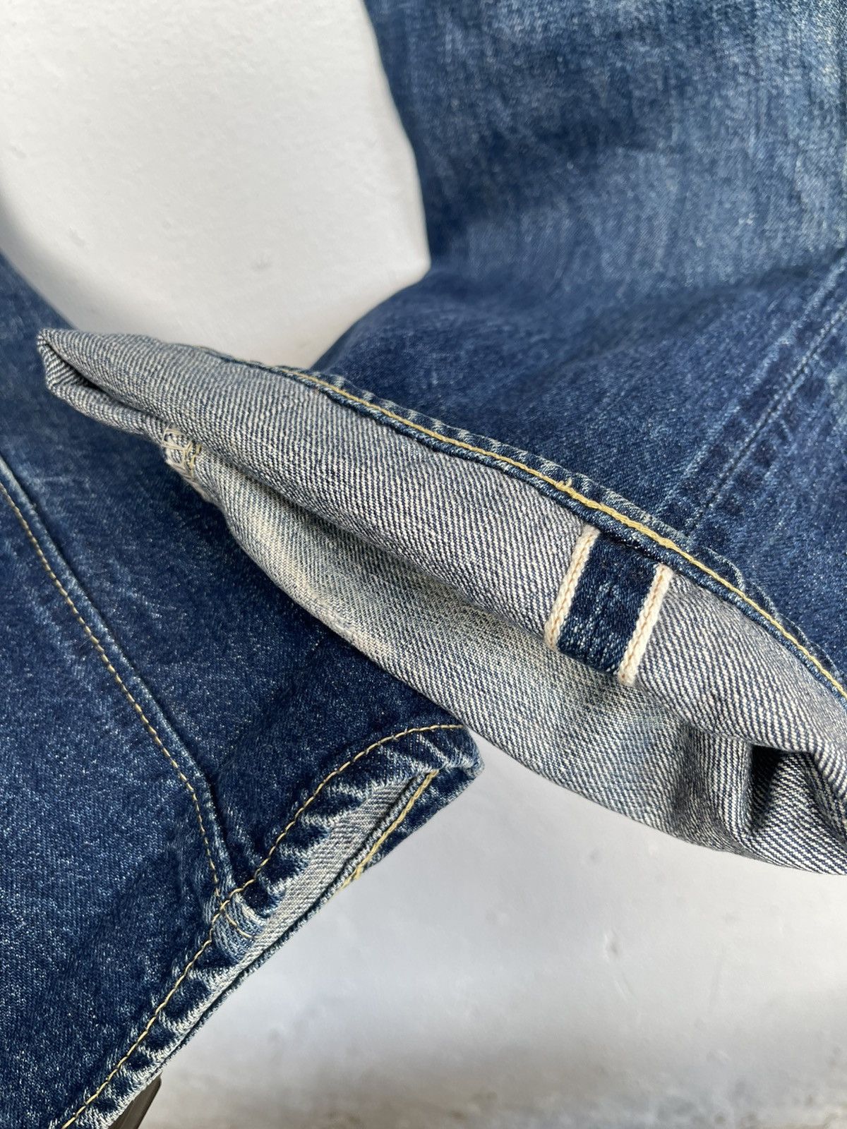 Denime Vintage Distressed Denime Selvedge Denim Size US 30 / EU 46 - 6 Thumbnail