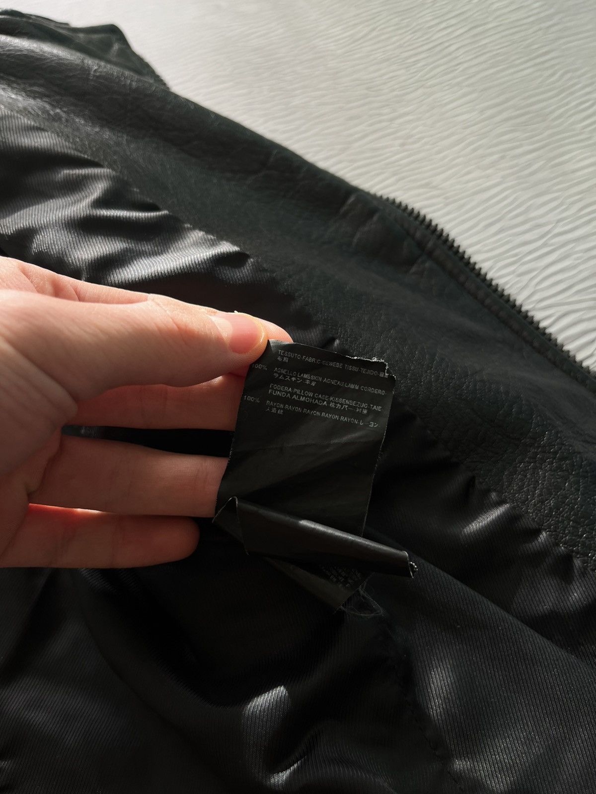 Balenciaga Balenciaga Vintage Leather Moto Jacket Luxury Black Size XS / US 0-2 / IT 36-38 - 14 Thumbnail