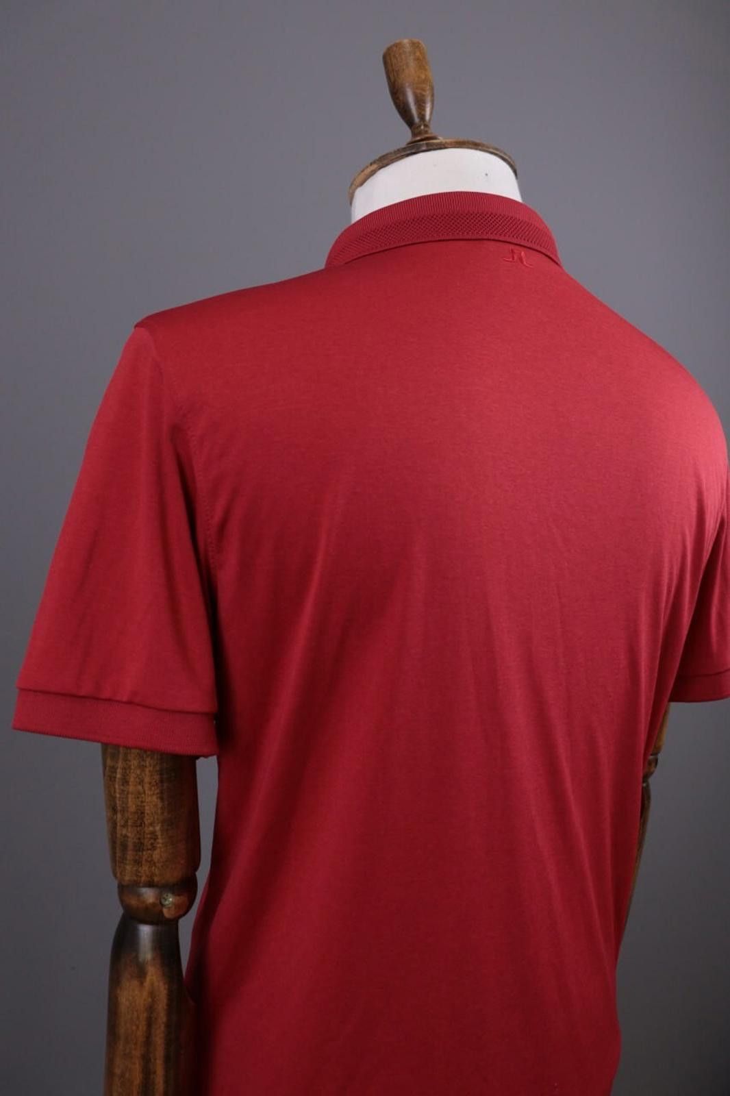 J.Lindeberg J.Lindeberg Red Collared Fit Popover Polo Shirt Size L Size US L / EU 52-54 / 3 - 9 Thumbnail