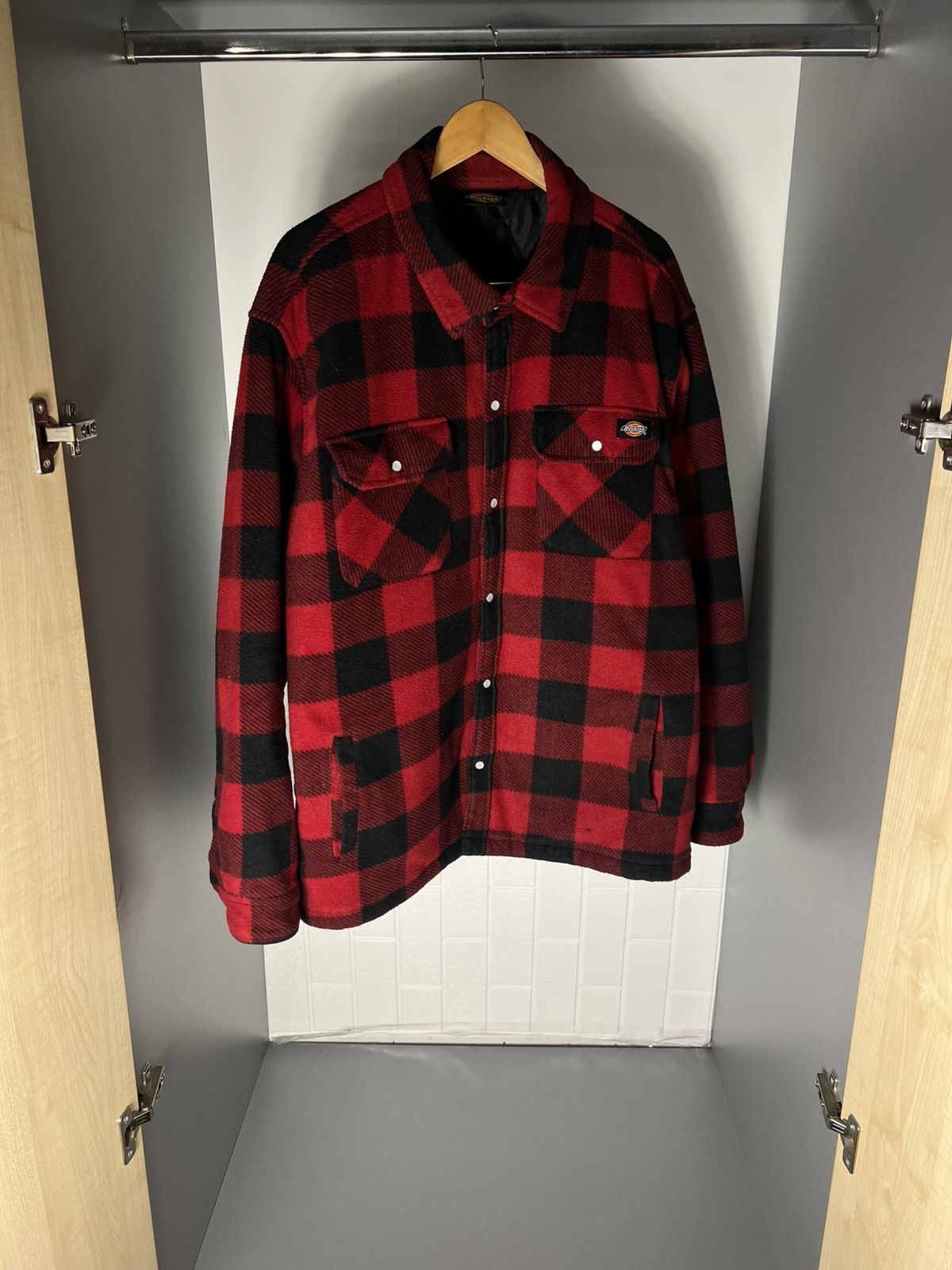 Dickies VINTAGE DICKIES FLANNEL SHERPA JACKET CASUAL DESIGNER 90s Size US XXL / EU 58 / 5 - 5 Thumbnail