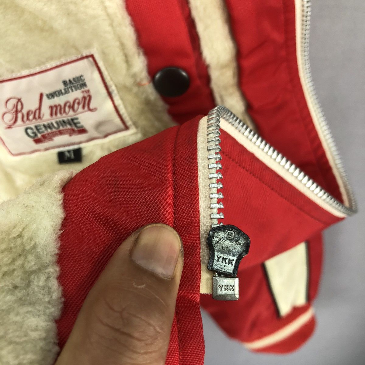 Redmoon Vintage 90’s Red Moon Sherpa Lining Zipper Jacket Size US M / EU 48-50 / 2 - 7 Thumbnail