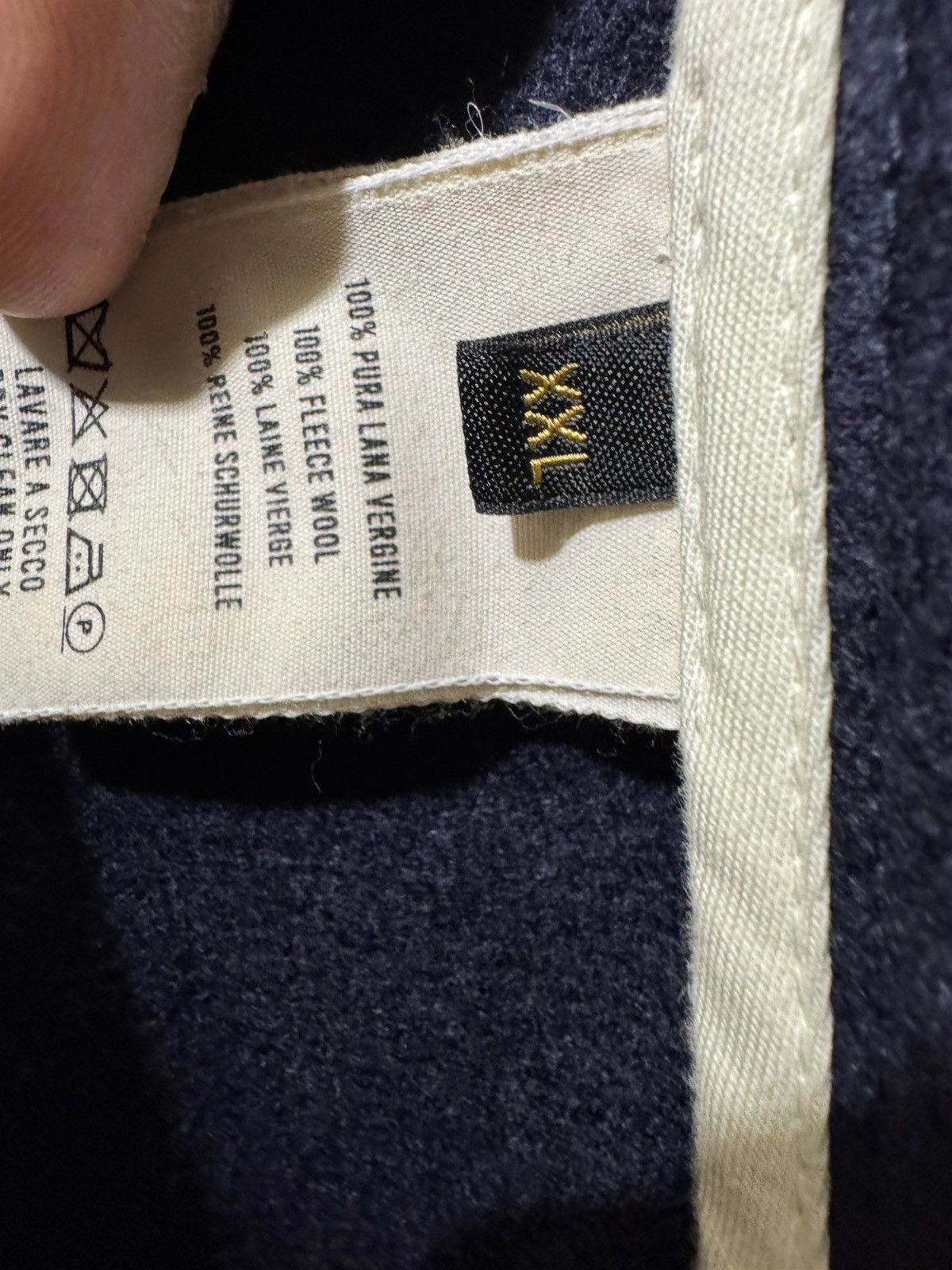 1ST PAT-RN 1STPAT-RN VITTORIO VENETO "MELTON DI MAGLIA" PURE WOOL - XXL Size 44R - 7 Thumbnail