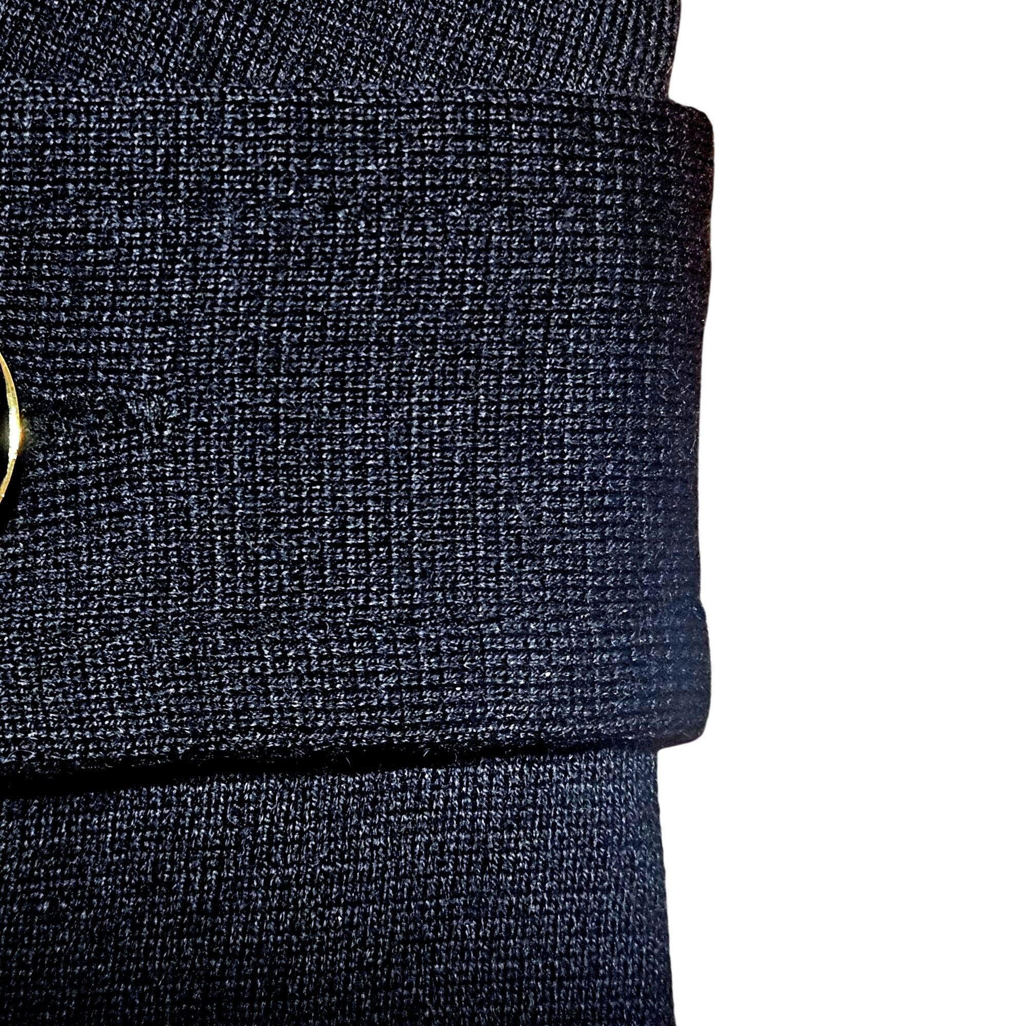 Tory Burch Tory Burch Black Wool Sheath short Dress XS Office Old Money Size XS / US 0-2 / IT 36-38 - 15 Thumbnail