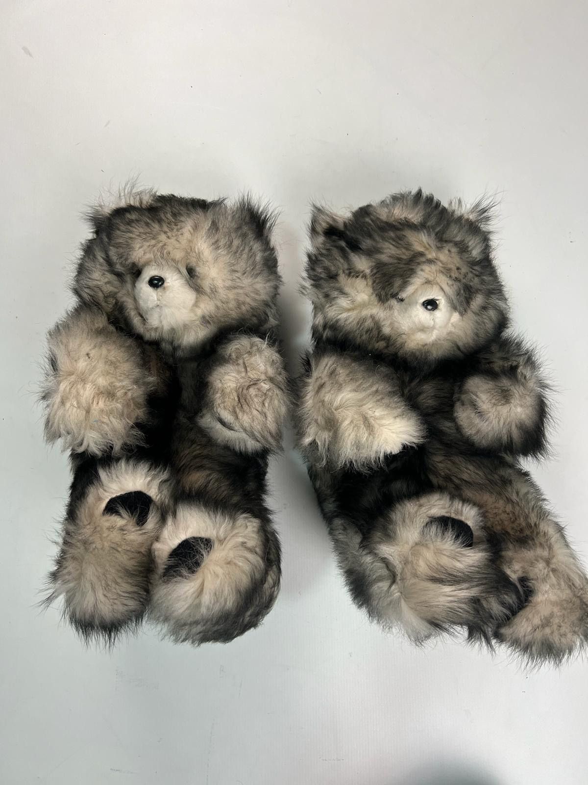 image of Vetements Fur Teddy Shoes in Grey, Men's (Size 7)