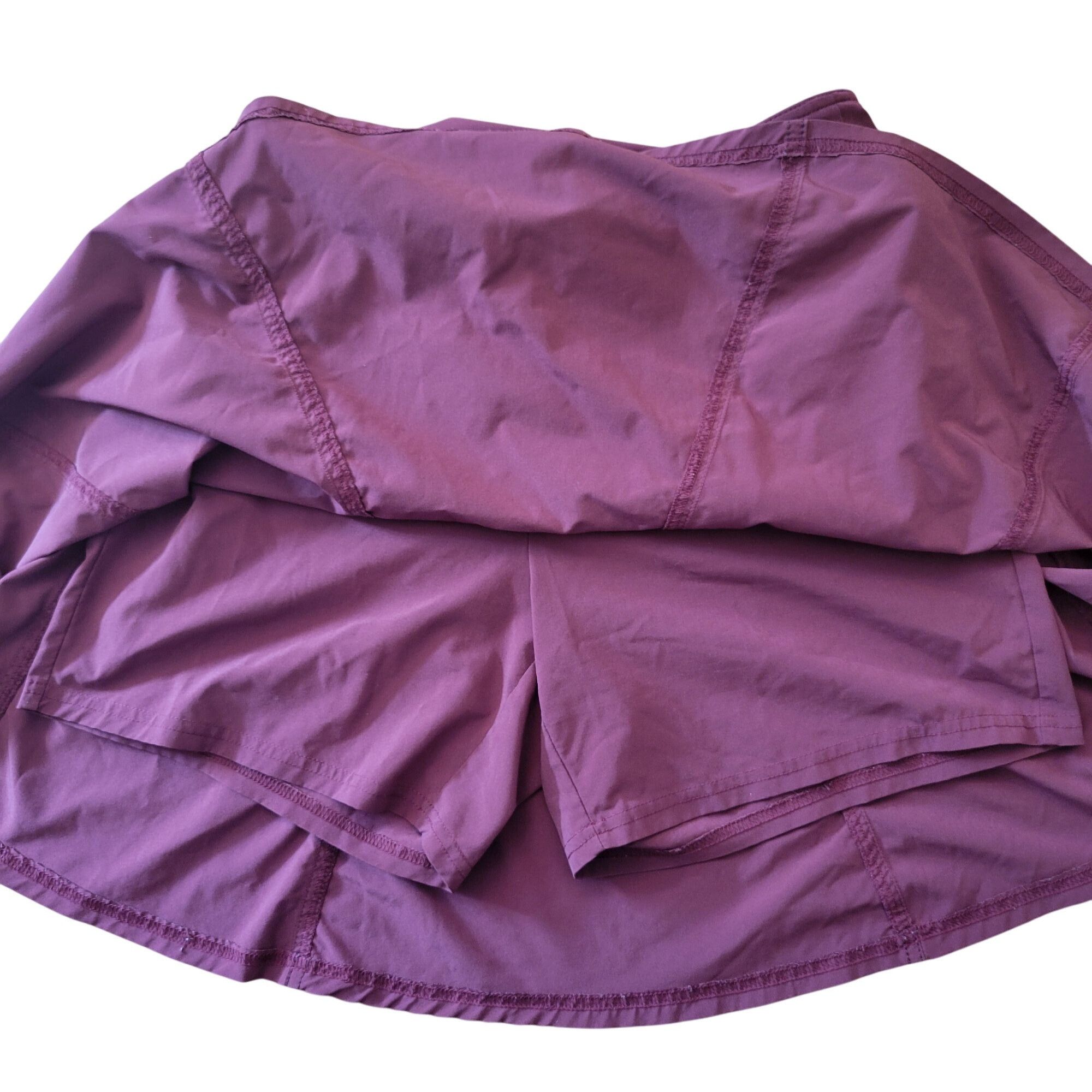 Athleta Athleta 4 Burgundy Athletic Skirt Ruched Pocket Athleisure W Size 27" / US 4 / IT 40 - 3 Thumbnail