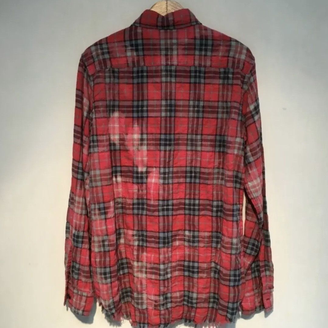 Saint Laurent Paris Saint Laurent SS16 Hedi Slimane Bleached Flannel Shirts Size US M / EU 48-50 / 2 - 2 Thumbnail