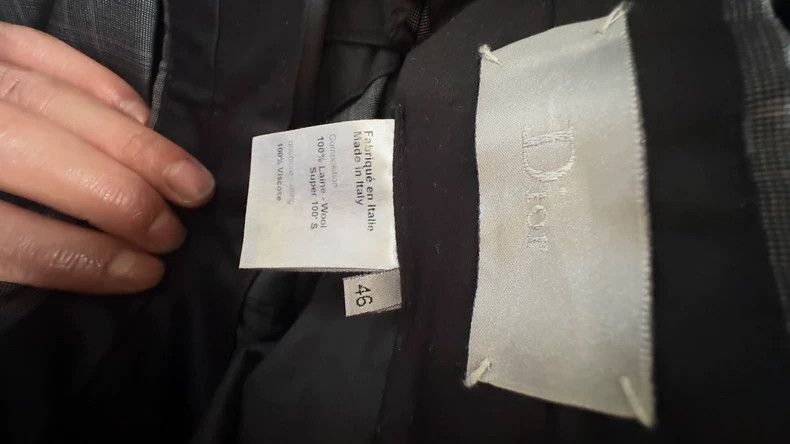 Dior Dior 08ss men's wool pleated trousers 2502-Nextarrow Size 46R - 3 Thumbnail