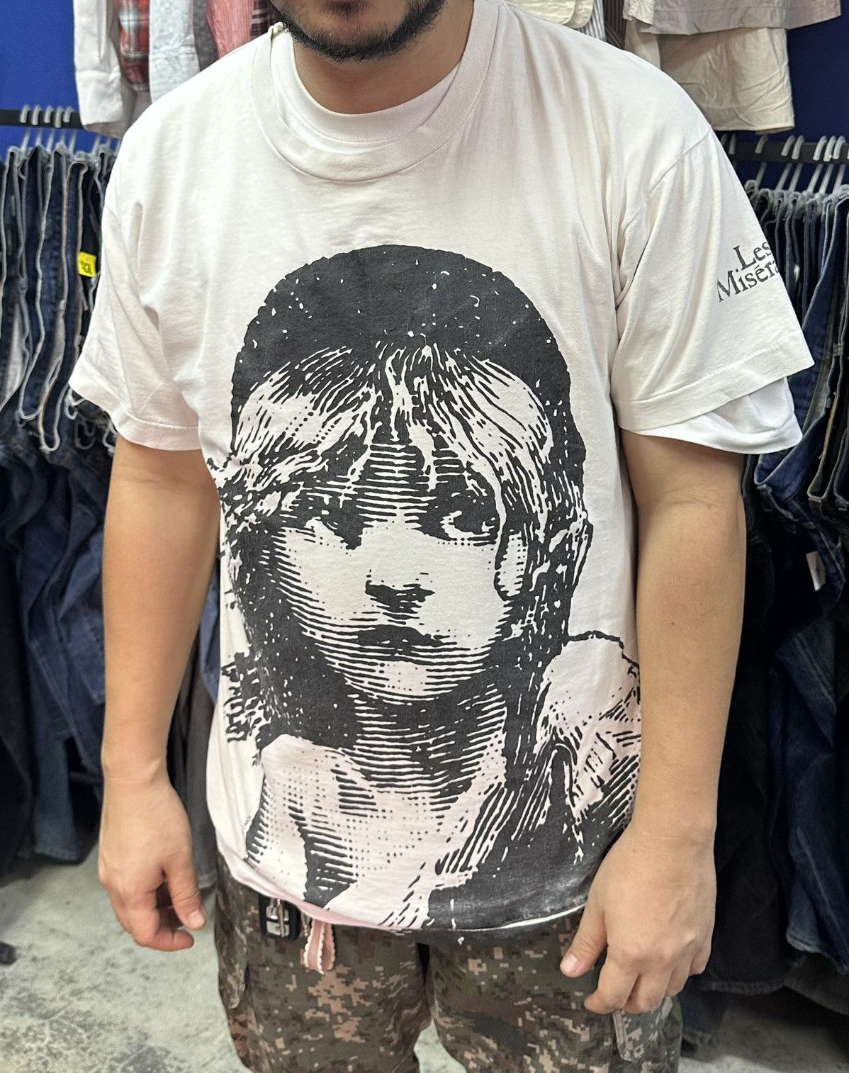Vintage VINTAGE LES MISERABLES OVERPRINT TEE Size US L / EU 52-54 / 3 - 6 Thumbnail