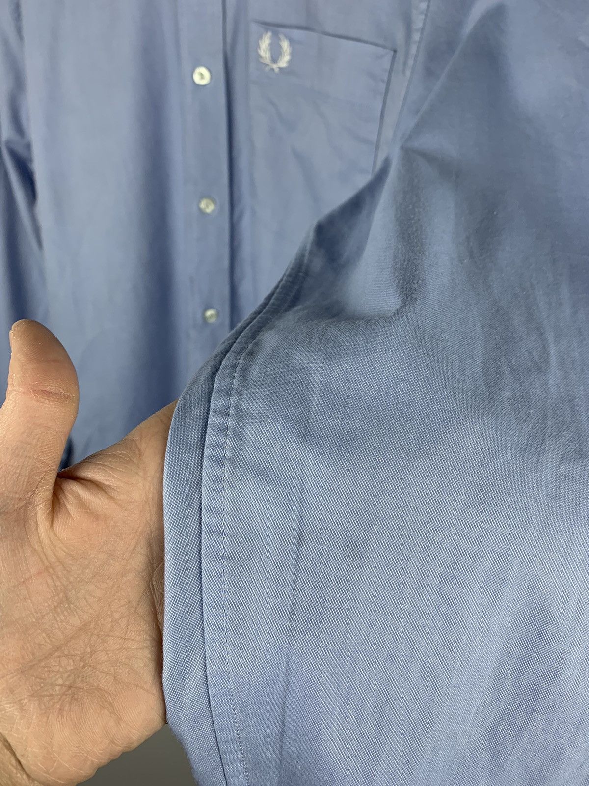 Fred Perry Fred Perry Button-Down Shirt Formal Blue Size M England 90s Size US M / EU 48-50 / 2 - 6 Thumbnail