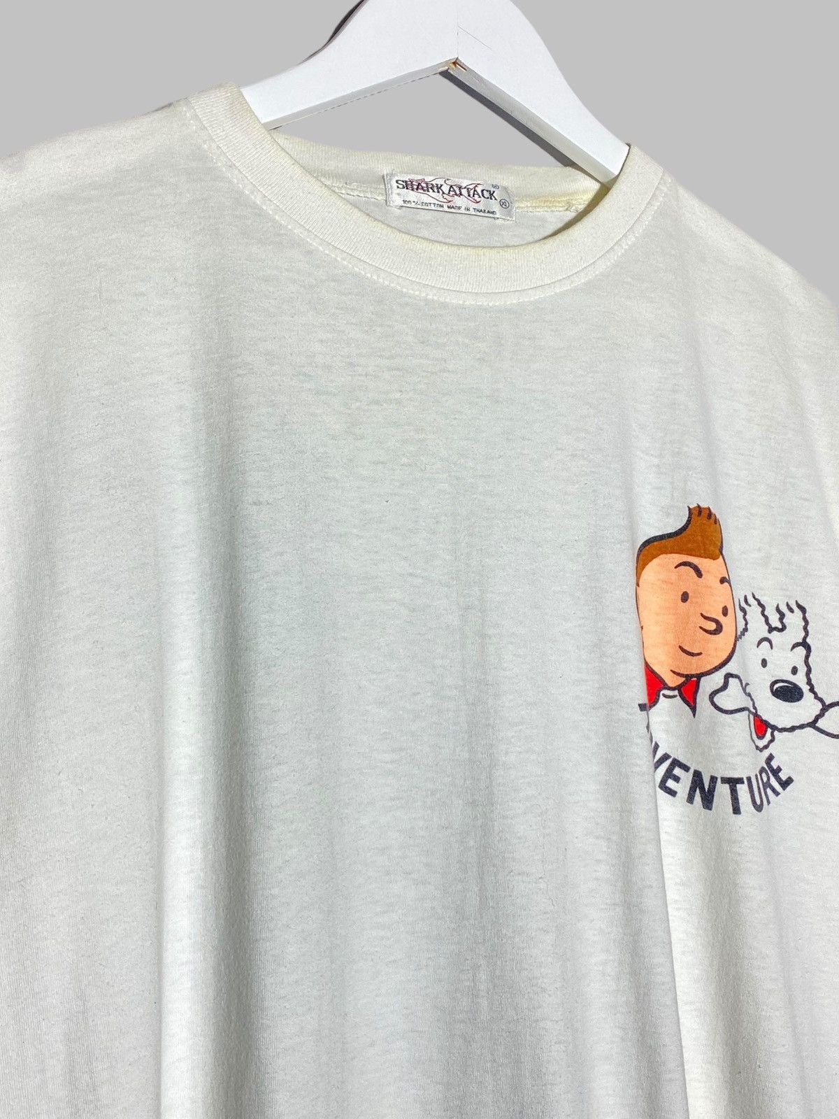Cartoon Network 🔥 TINTIN CIGARS OF PHARAOH ELEPHANT SAFARI 90s GRAPHIC 🔥 Size US XL / EU 56 / 4 - 6 Thumbnail