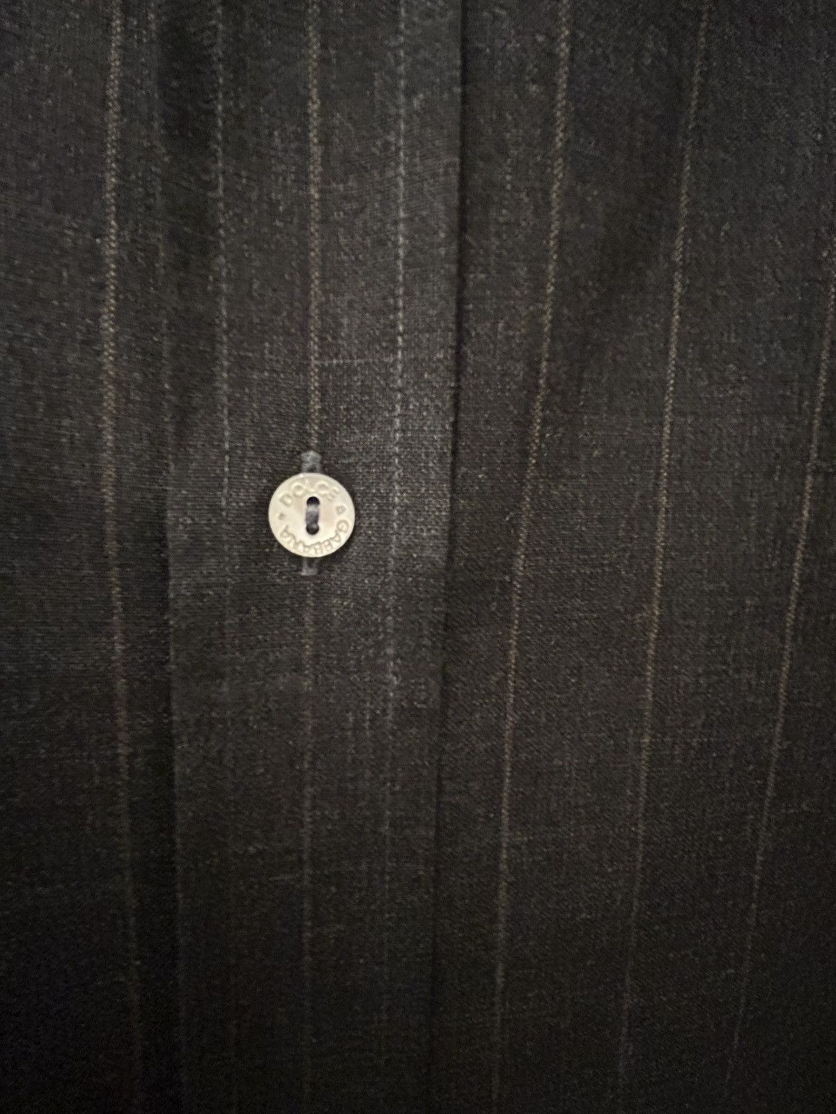 Dolce & Gabbana Hi & Gabbana Wool Pinstripe Bowling shirt Size US L / EU 52-54 / 3 - 3 Thumbnail