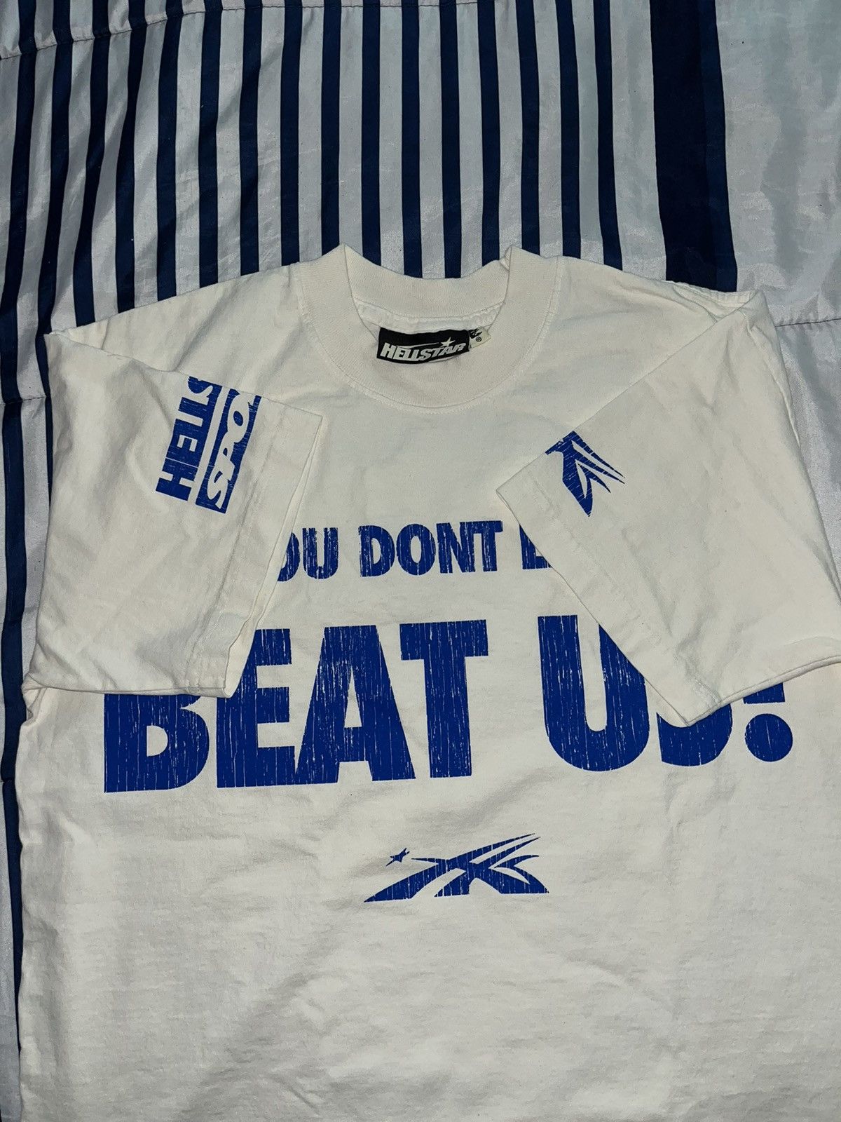 Image of Hellstar Beat Us Sports in White, Men's (Size XS)