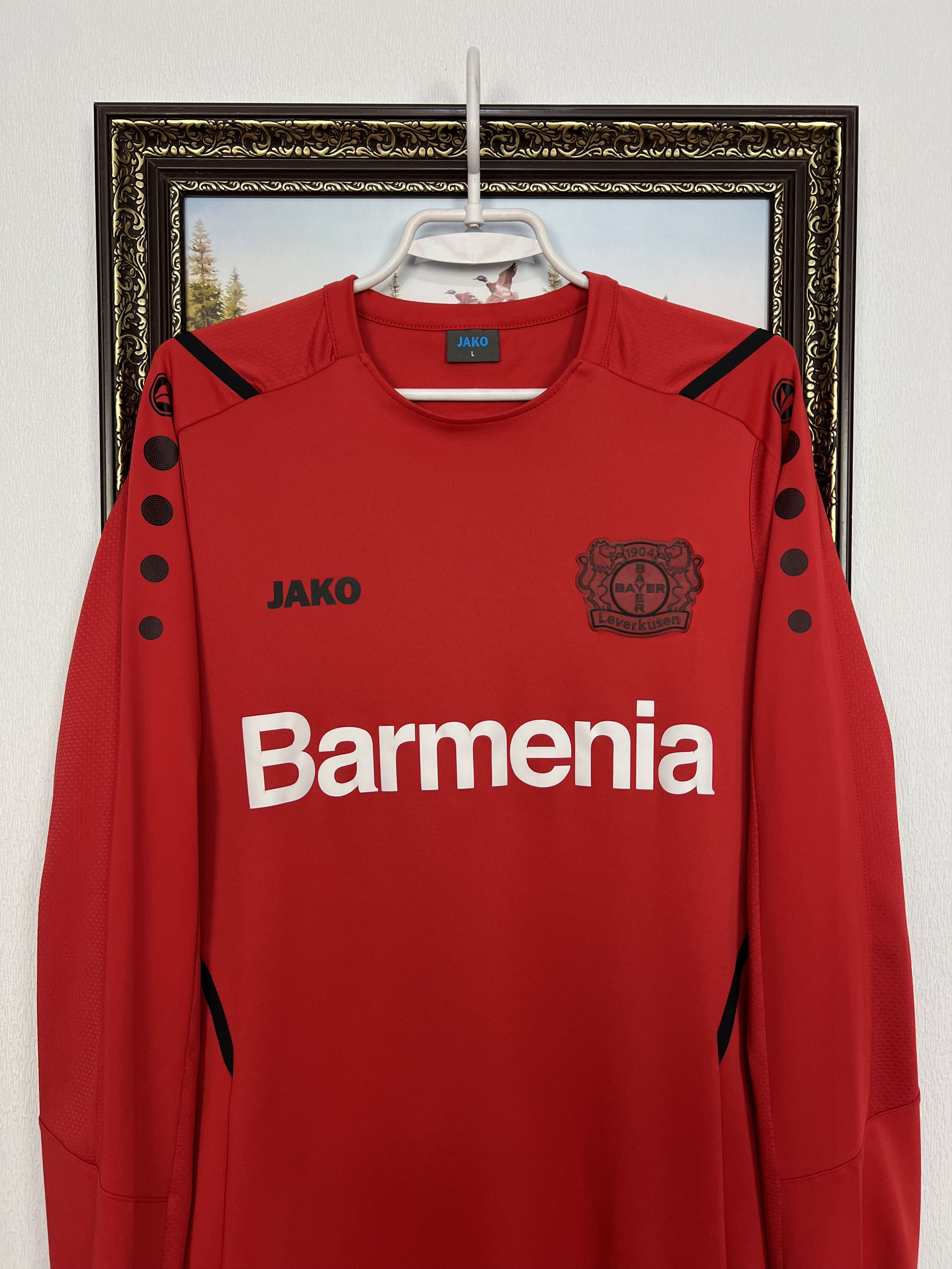 Vintage Jako Bayer Leverkusen Football Sweatshirt Soccer Track Top Size US L / EU 52-54 / 3 - 2 Thumbnail