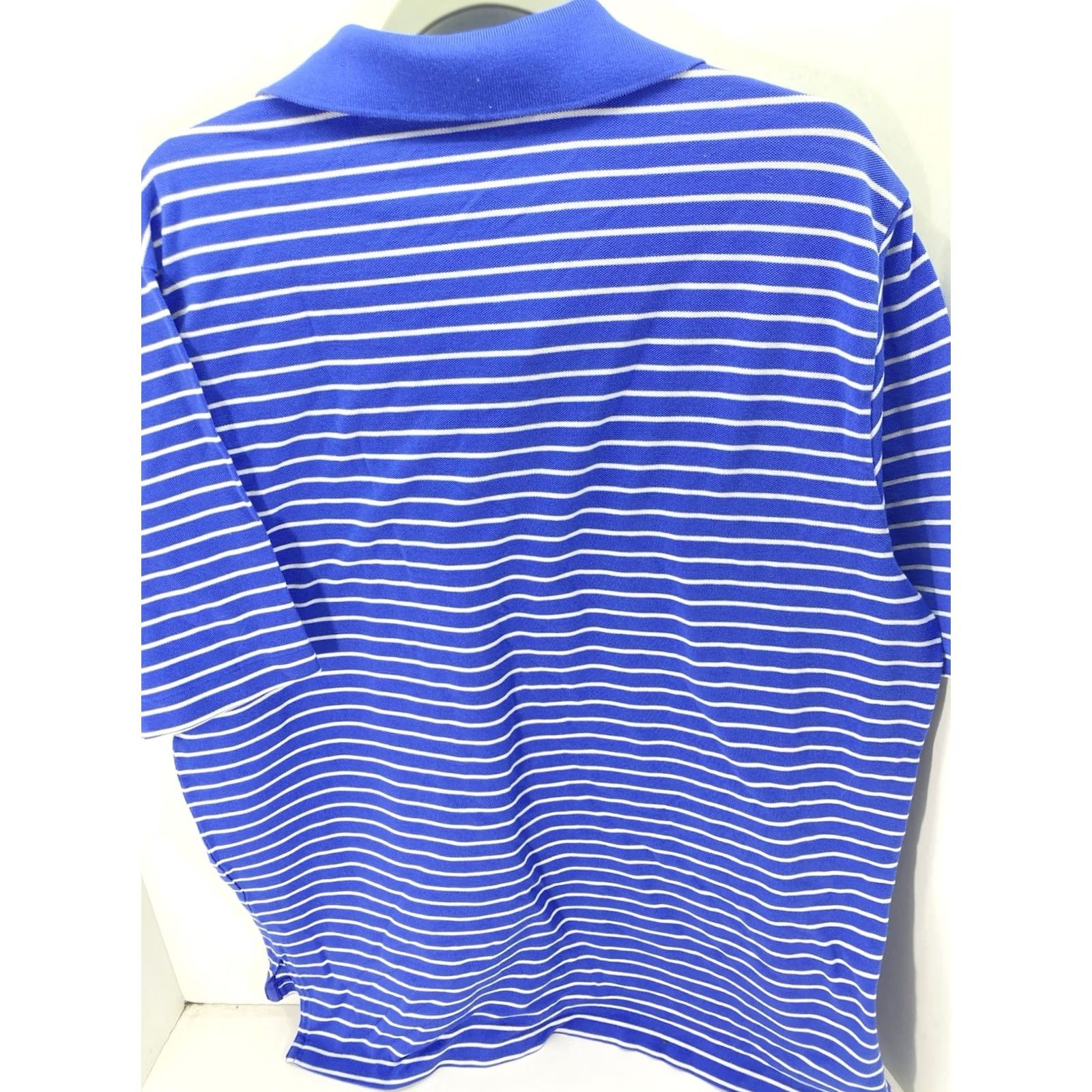 Ralph Lauren Ralph Lauren Polo Golf Shirt Men Size Large Blue Stripe Pima Cotton Short Sleeve Size US L / EU 52-54 / 3 - 6 Thumbnail