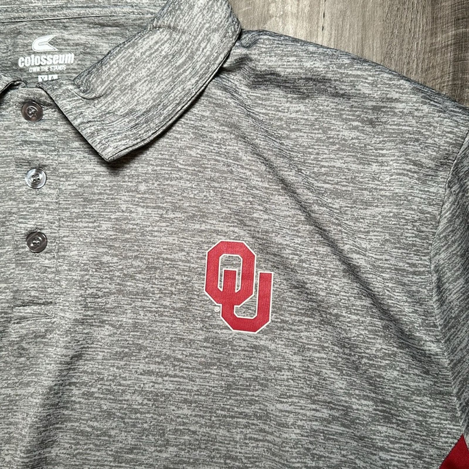 Colosseum Athletics Oklahoma Sooners Colosseum Performance Polo - XL Size US XL / EU 56 / 4 - 5 Thumbnail