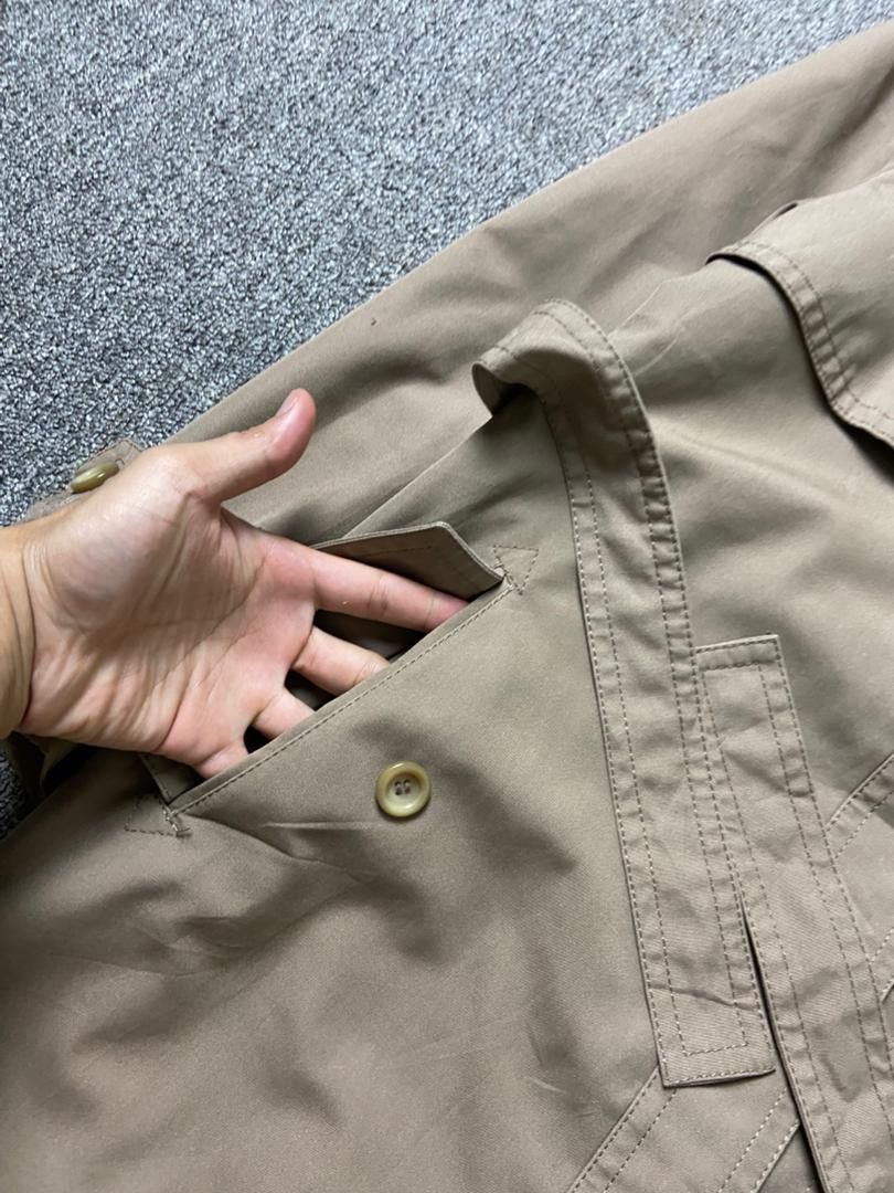 Japanese Brand Angel Leather + Diolen by Haussammann Trench Coat (181) Size US XXS / EU 40 - 6 Thumbnail