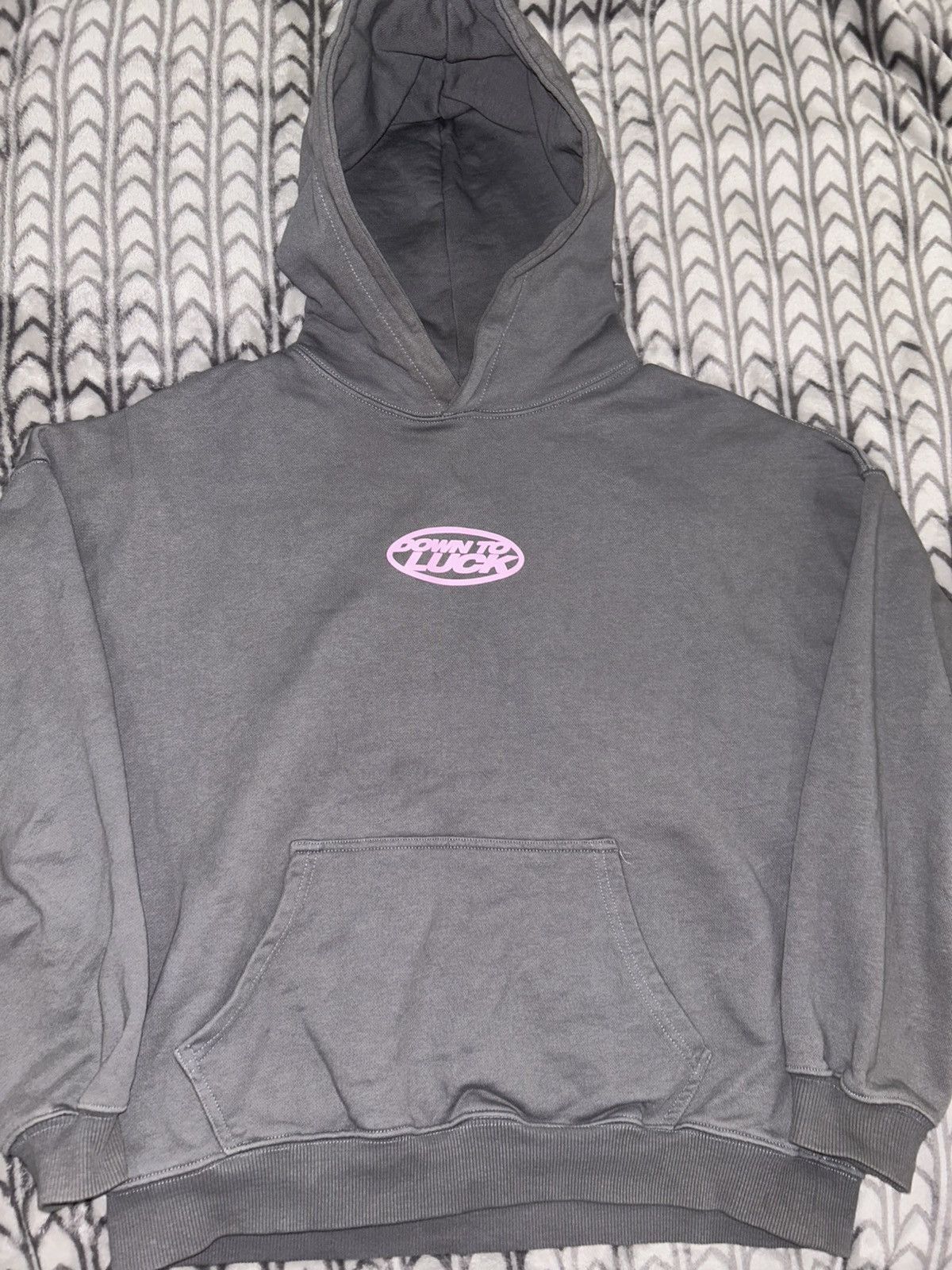 Designer × Vintage Cold Culture Down To Luck Hoodie Size US M / EU 48-50 / 2 - 1 Thumbnail