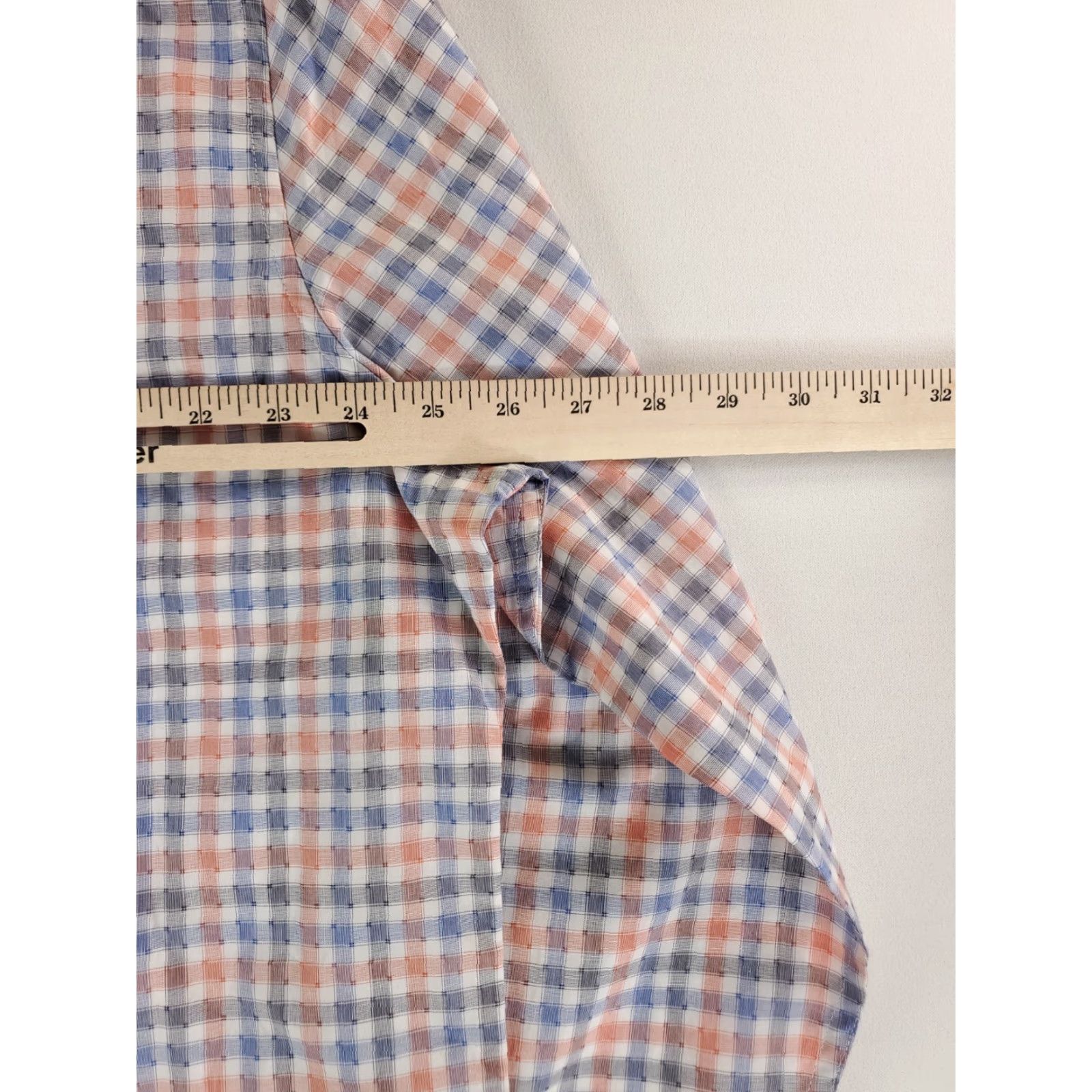 Robert Graham Robert Graham Button-Up Shirt Mens 2XL Multicolor Pastel Blue Pink White Check Plaid Long Sleeve Size US XXL / EU 58 / 5 - 6 Thumbnail