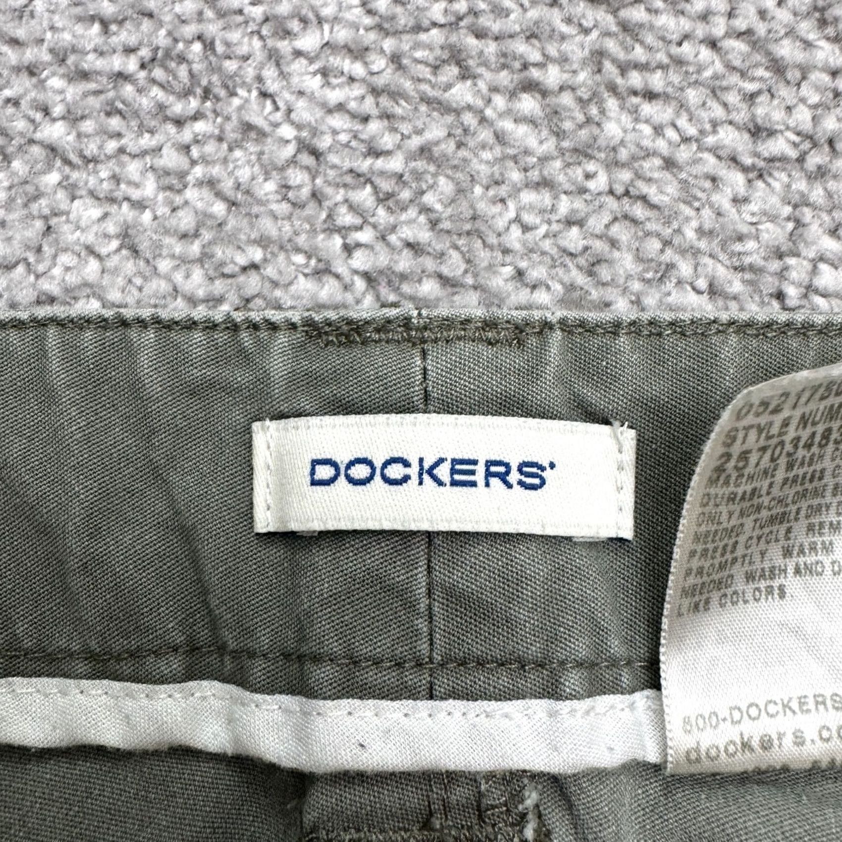 Dockers DOCKERS Cargo Pants Womens 12 Olive Green Canvas Cotton Spandex High Rise Straight Front Casual Streetwear Outdoor Group: Pants Size 34" / US 12 / IT 48 - 5 Thumbnail